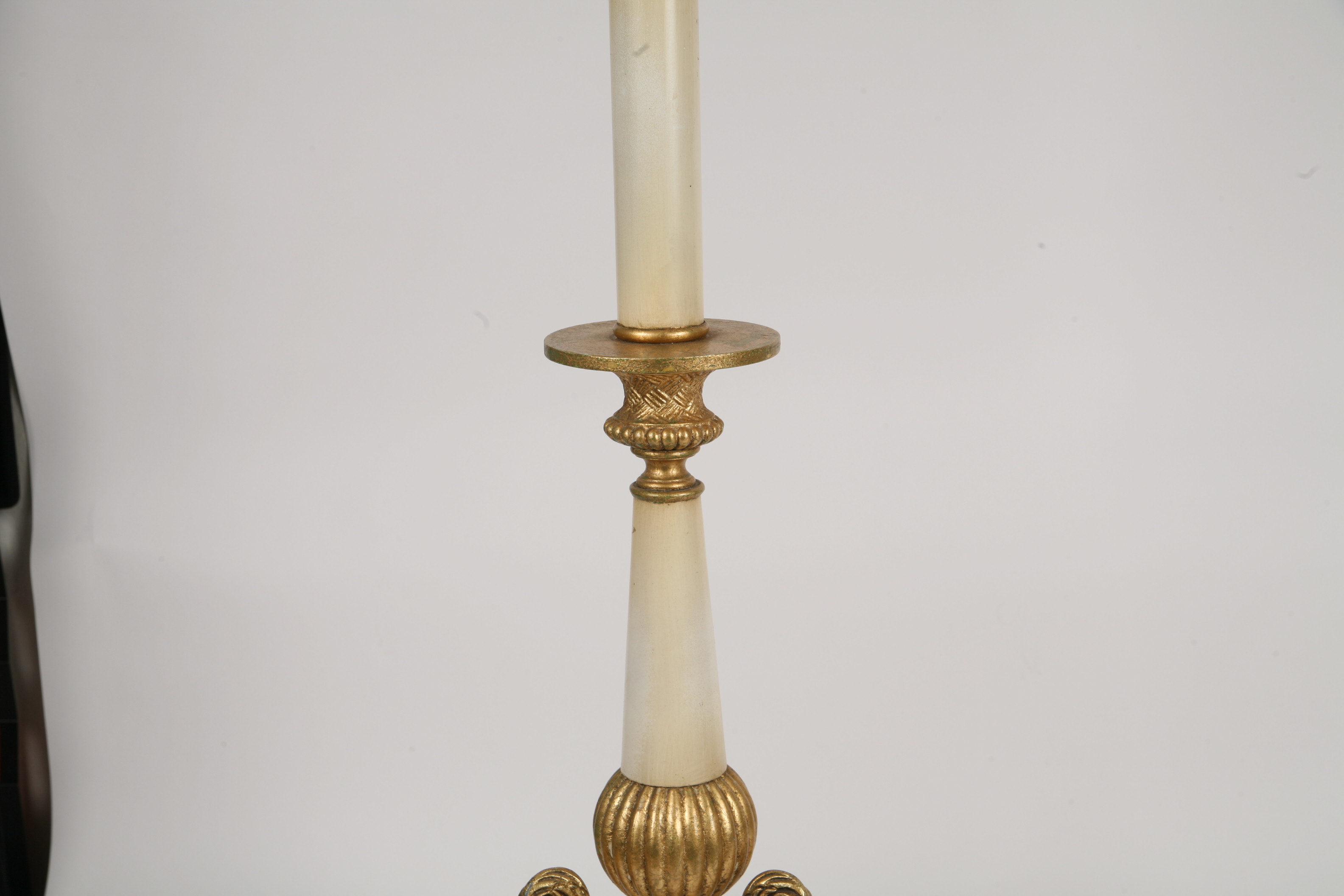 Pair of Vintage Torchiere Buffet Lamps