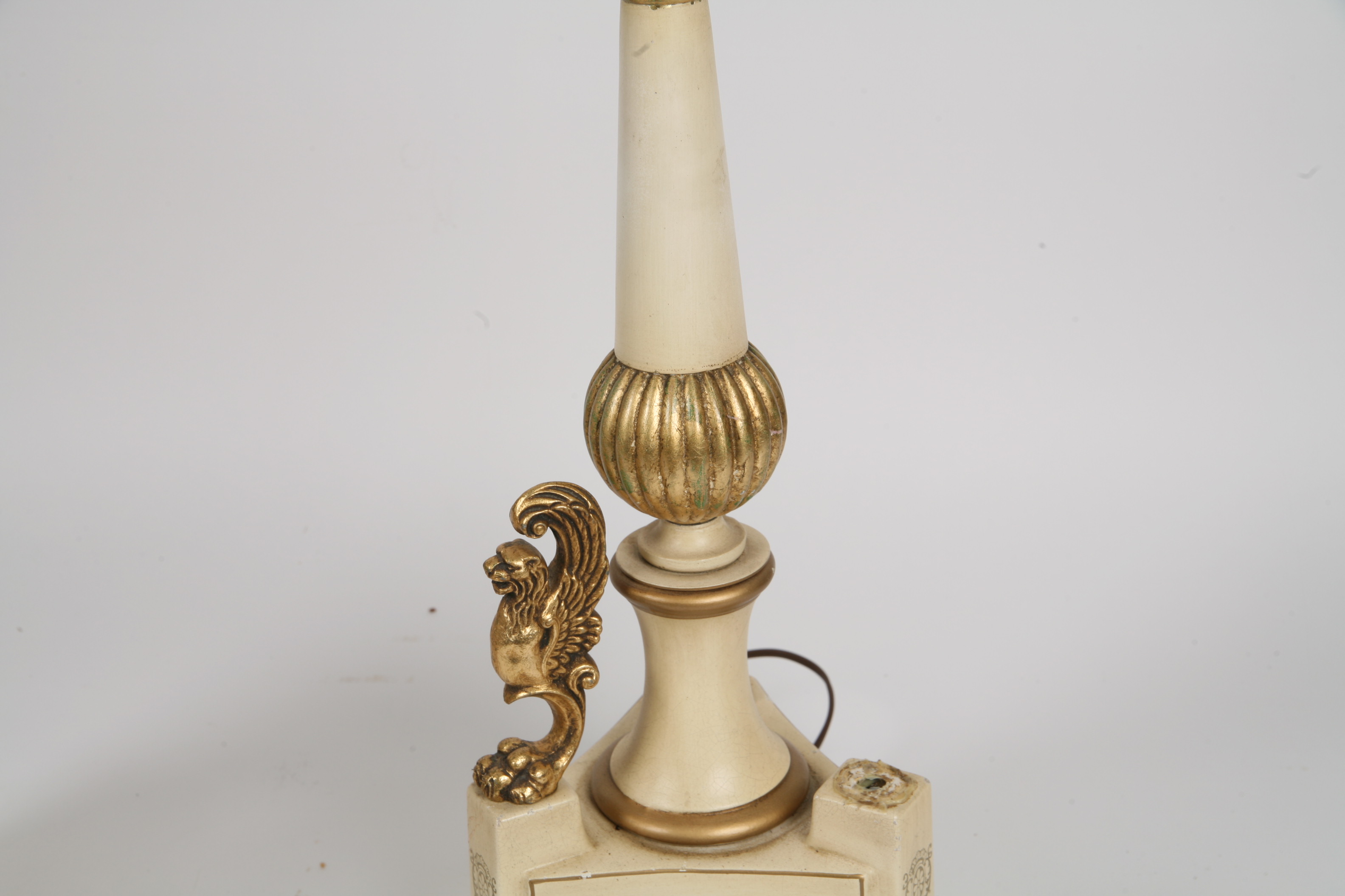 Pair of Vintage Torchiere Buffet Lamps