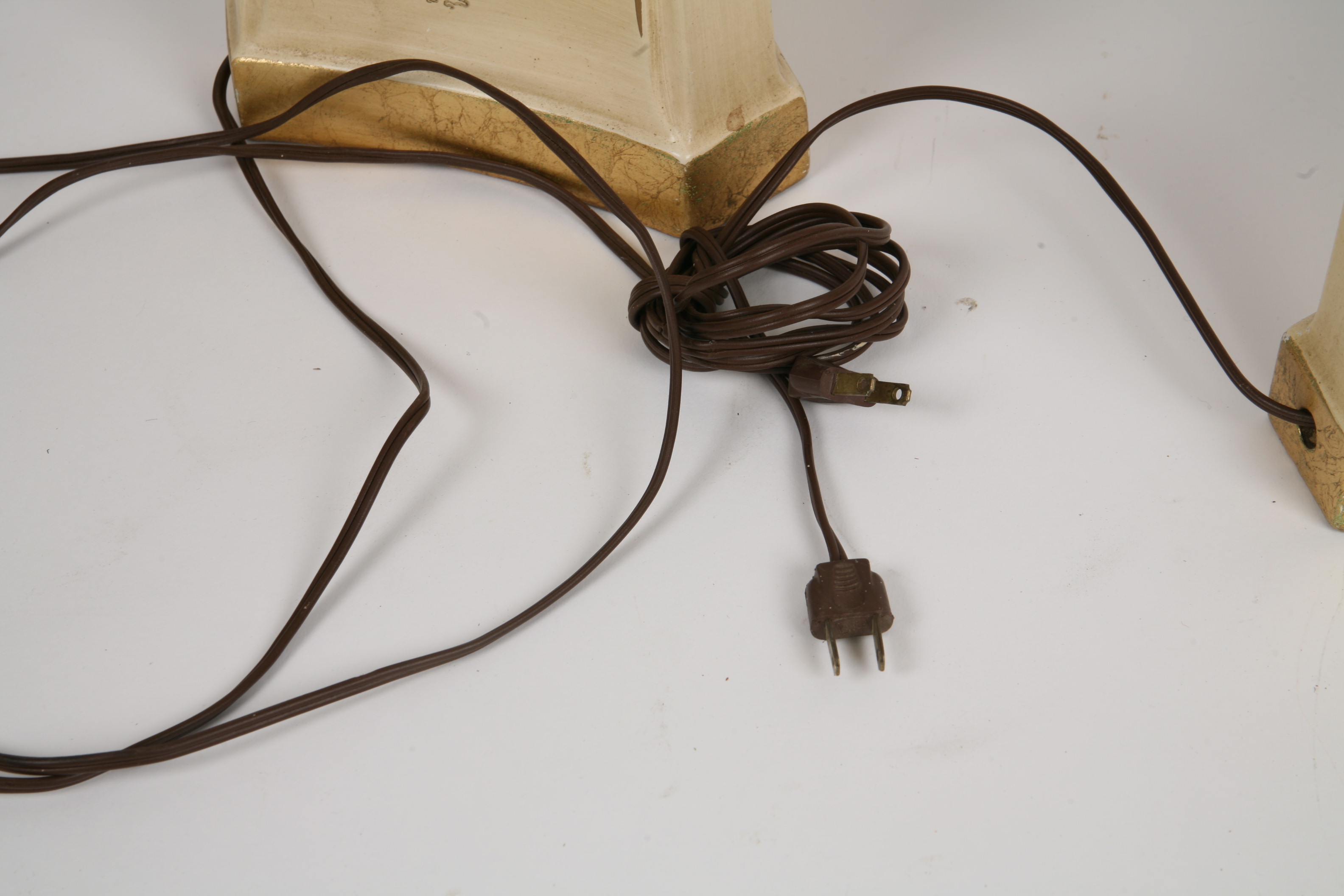 Pair of Vintage Torchiere Buffet Lamps