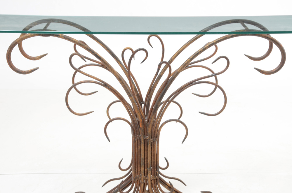 Wrought Iron Accent Table