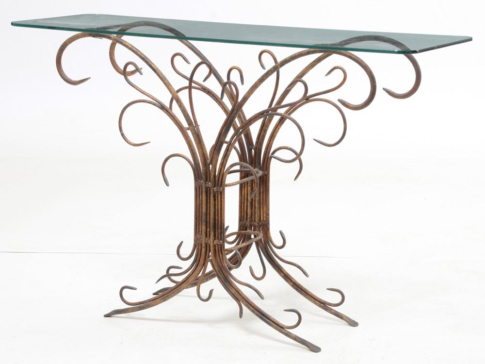Wrought Iron Accent Table