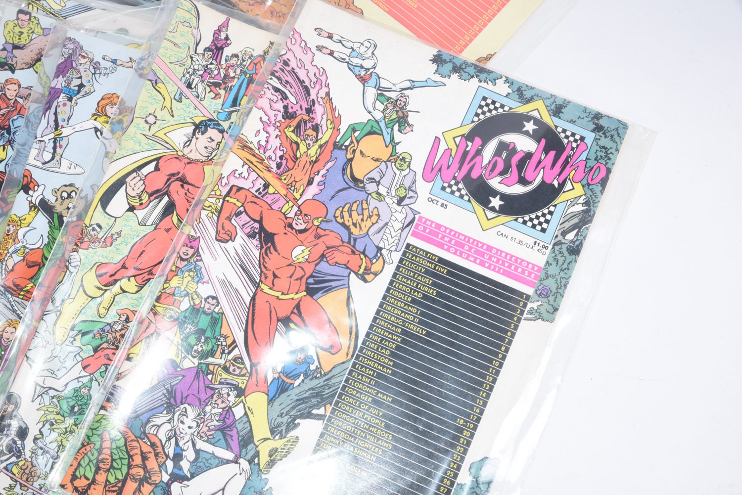 Modern Age Marvel and DC Comic Books Including "Who's Who" and "Marvel Age"