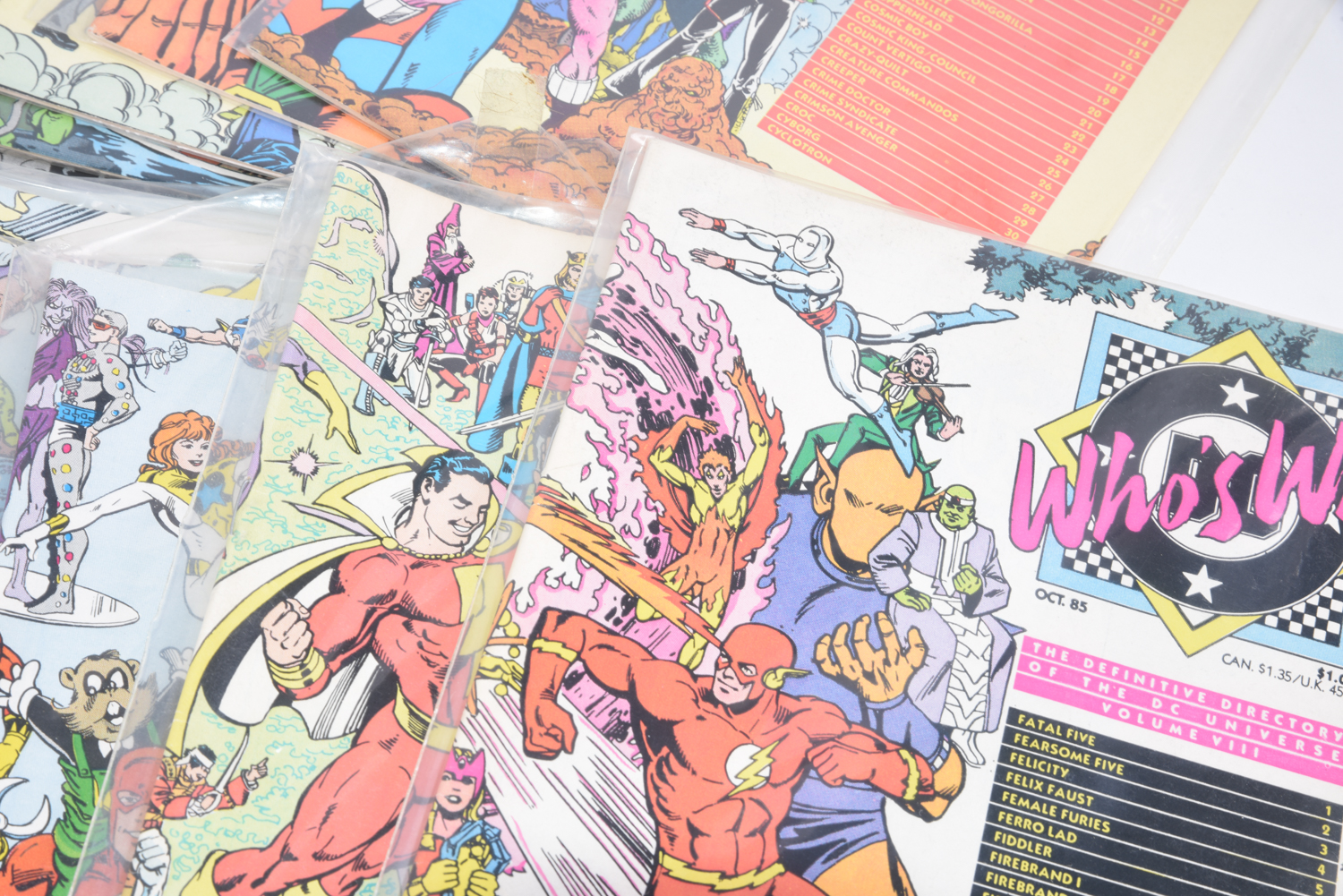 Modern Age Marvel and DC Comic Books Including "Who's Who" and "Marvel Age"