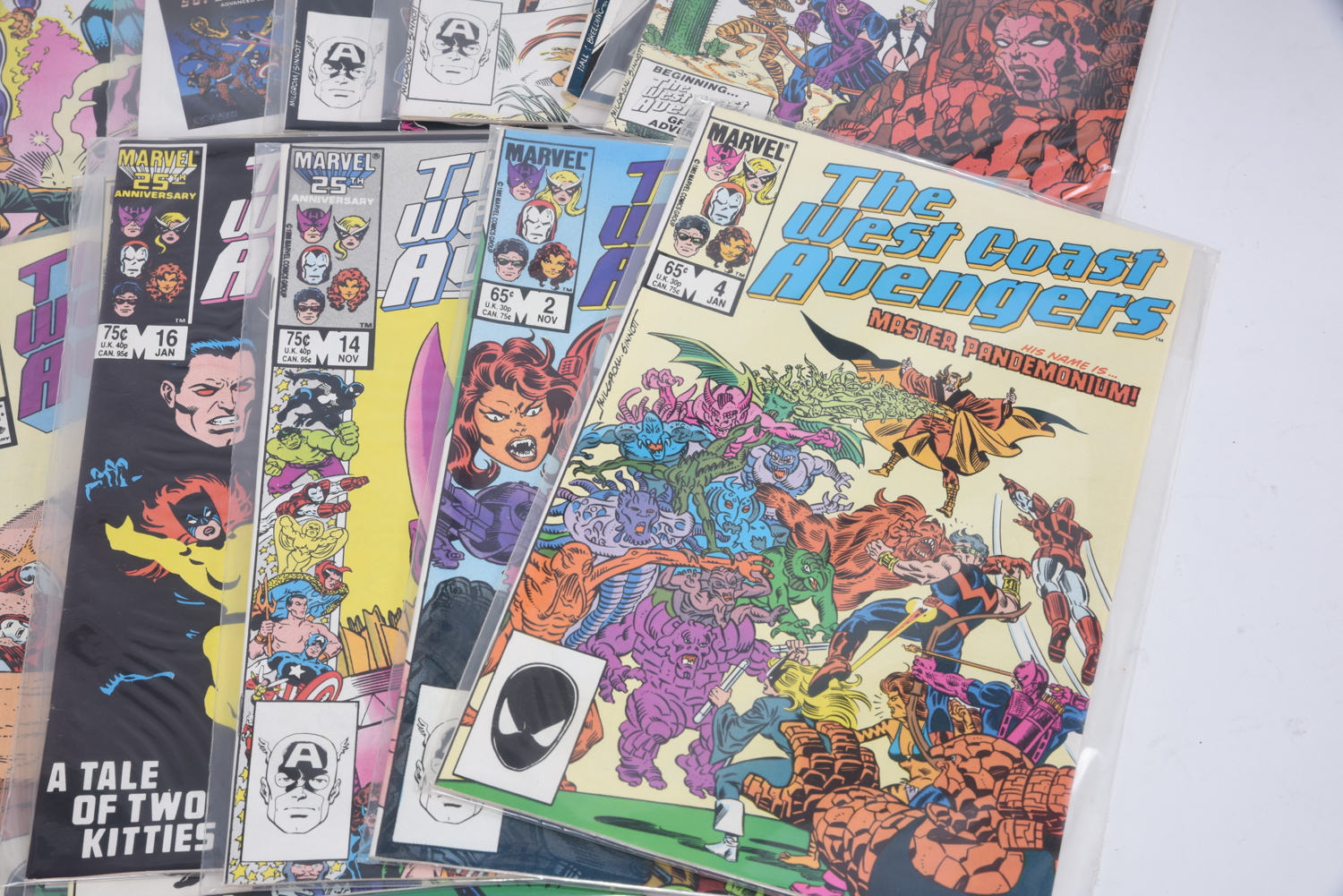 Modern Age Marvel and DC Comic Books Including "Who's Who" and "Marvel Age"