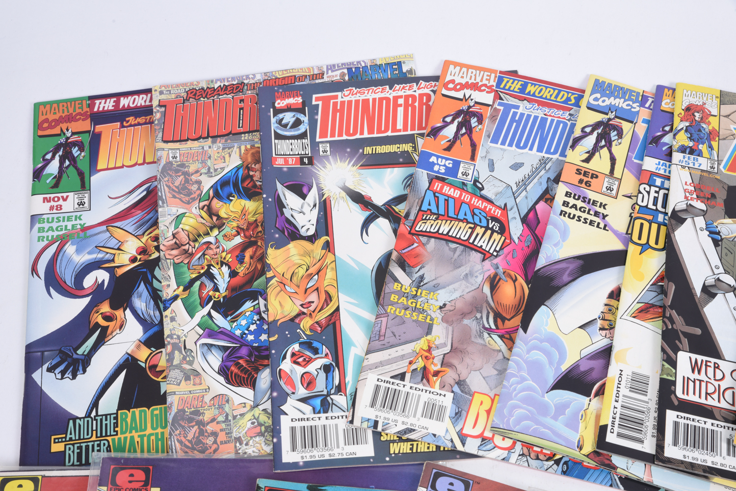 Modern Age Marvel and DC Comic Books Including "Who's Who" and "Marvel Age"