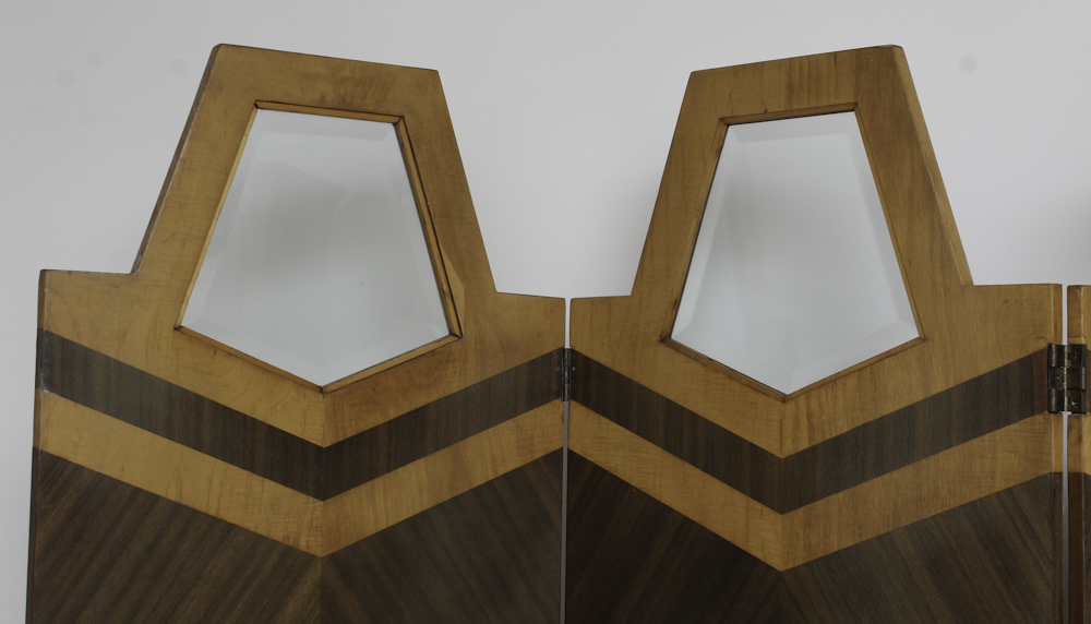 Art Deco Style Veneered Room Divider