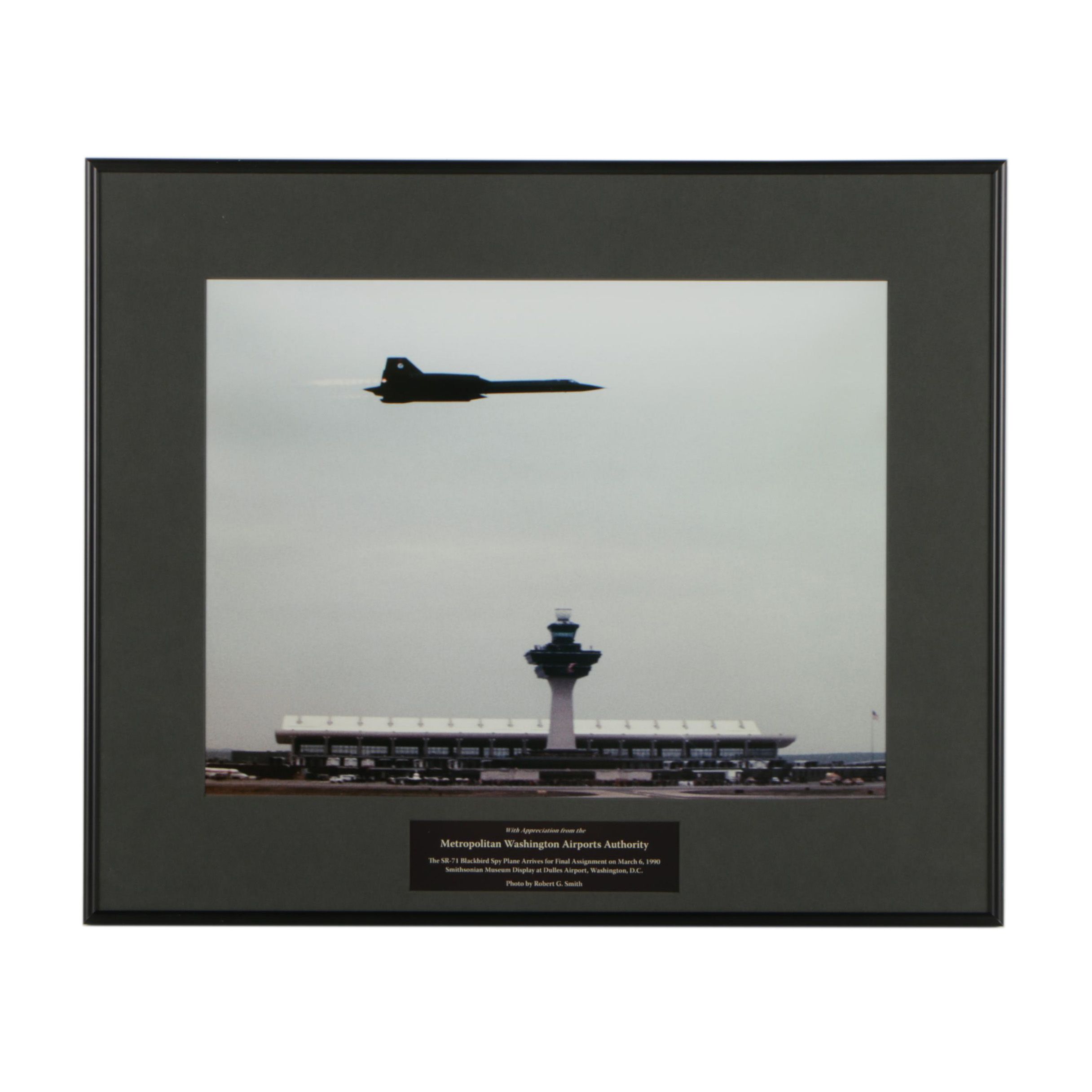 Robert G. Smith Photograph of SR-71 Black Bird Spy Plane