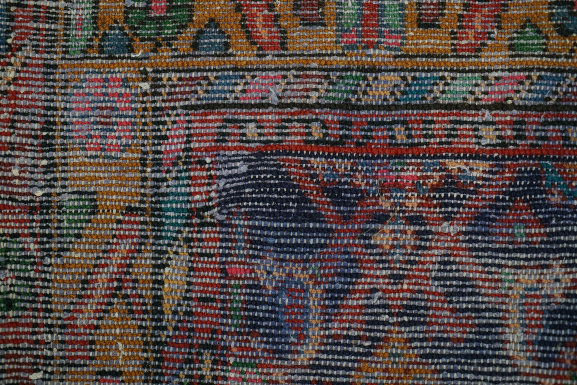 Hand-Knotted Persian Herati Area Rug