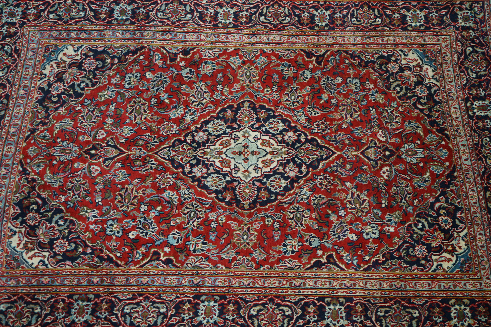 Hand-Knotted Persian Wool Area Rug