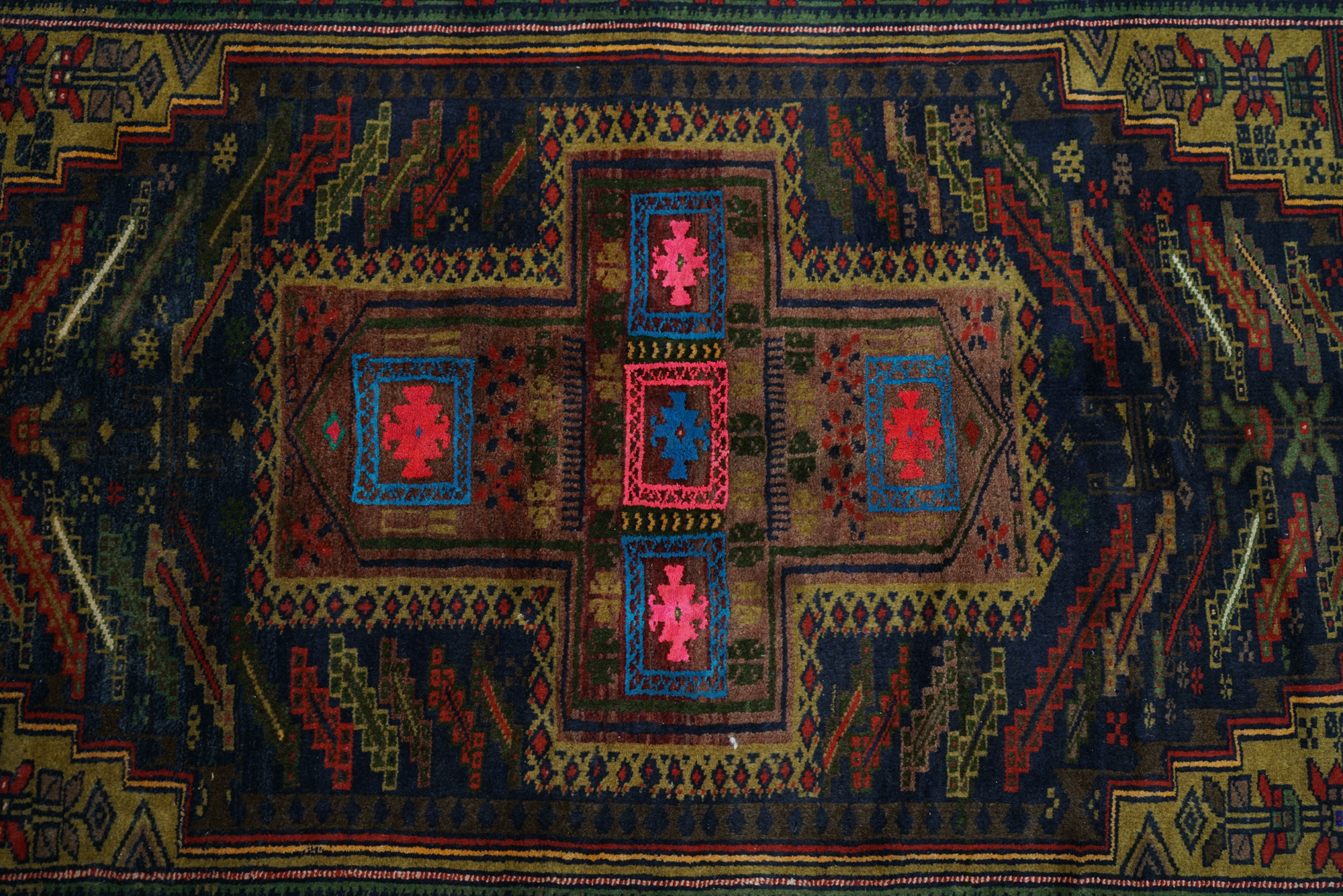 Hand-Knotted Baluch Contemporary Long Rug