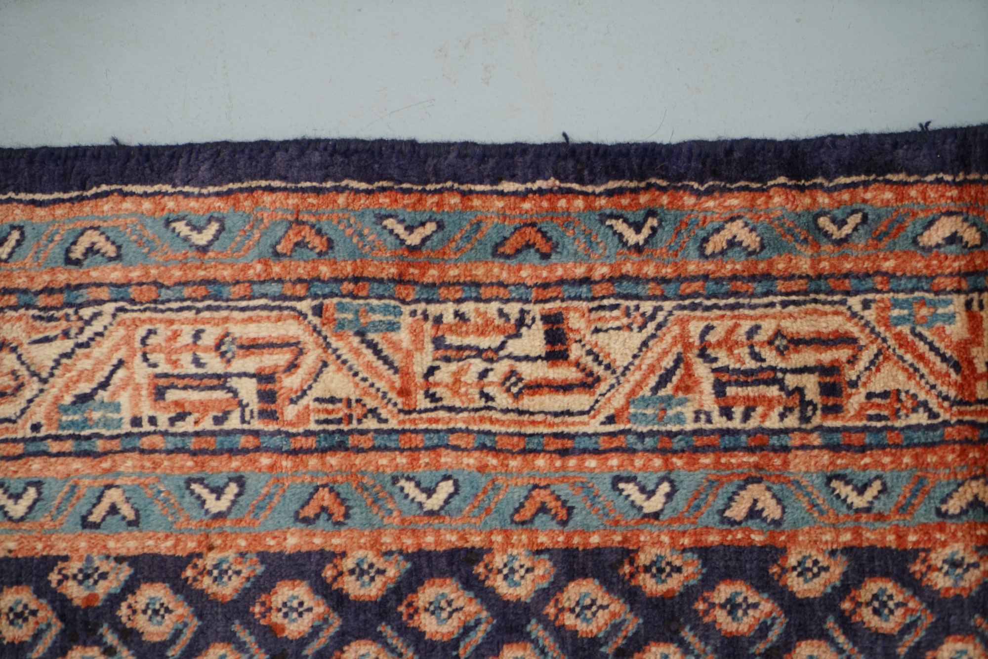 Hand-Knotted Persian Mir Wool Long Runner