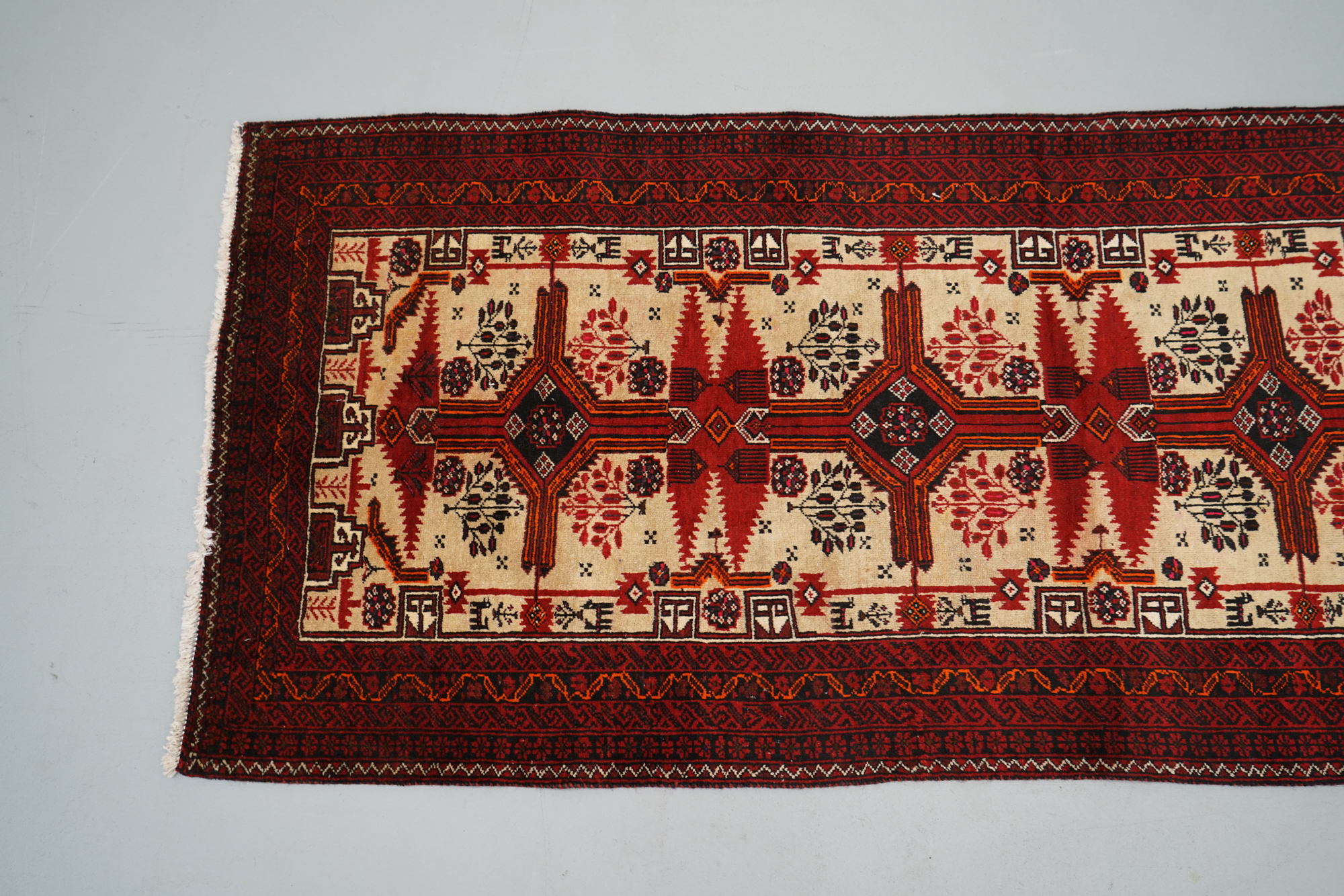 Hand-Knotted Baluch Area Rug