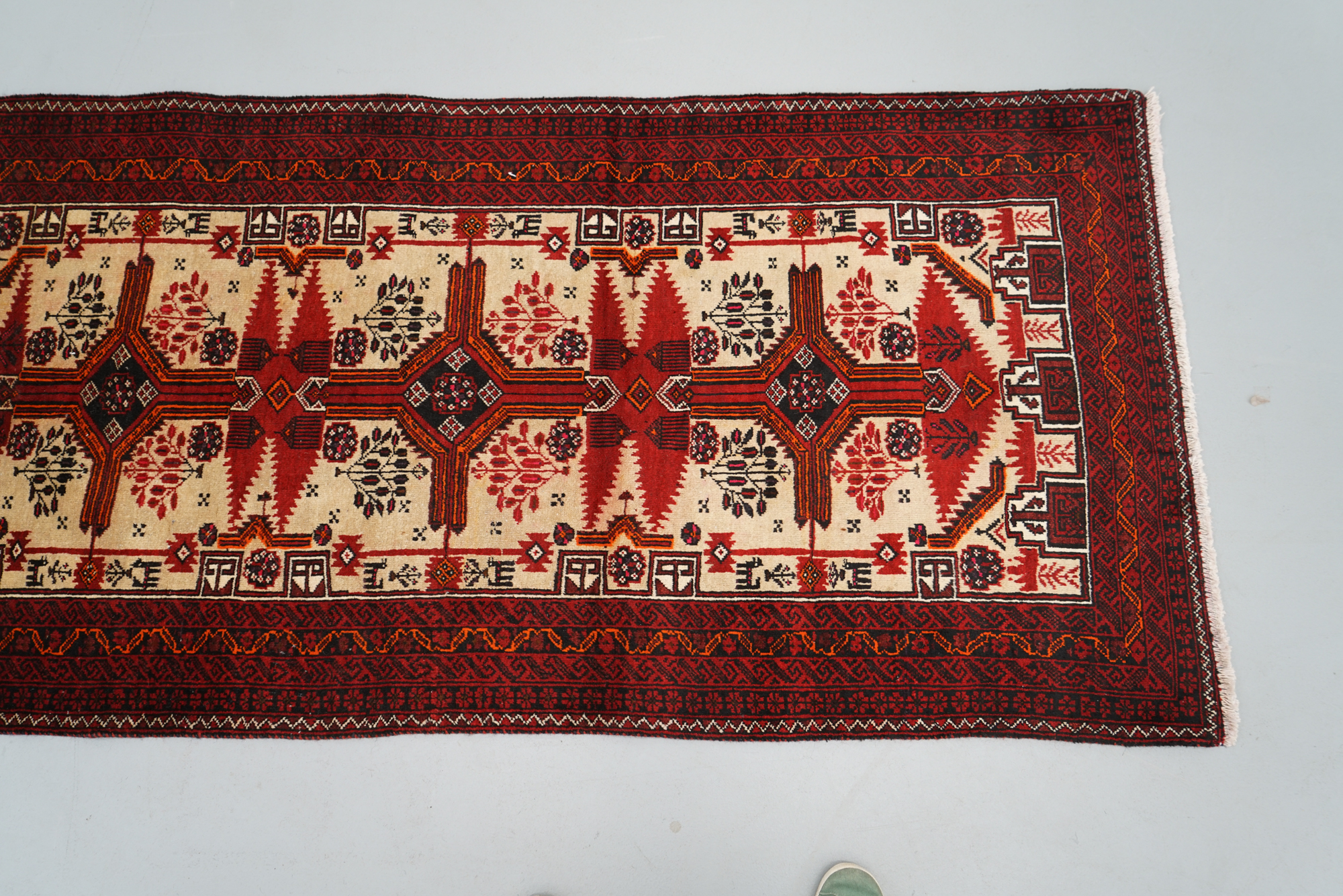 Hand-Knotted Baluch Area Rug