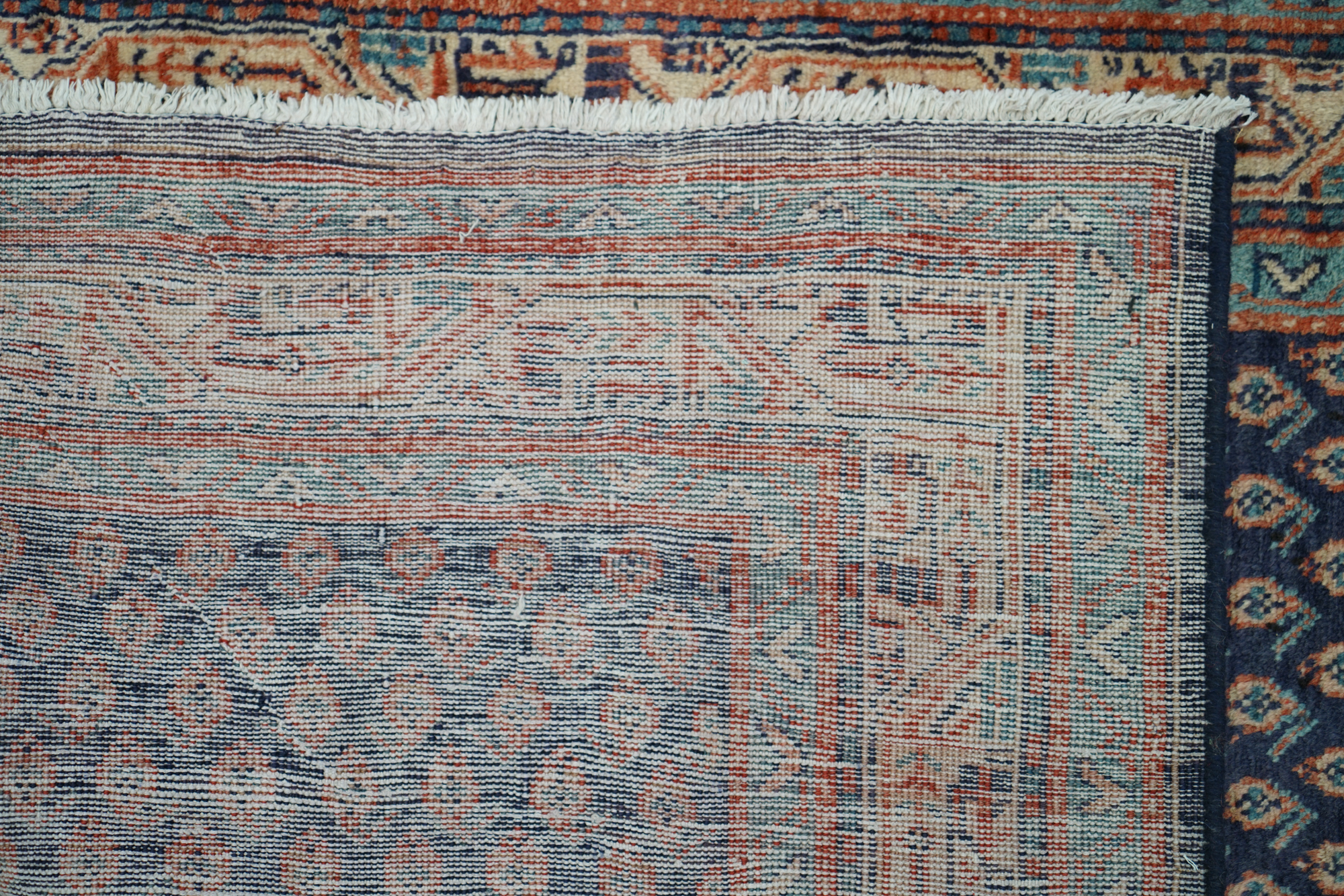 Hand-Knotted Persian Mir Wool Long Runner
