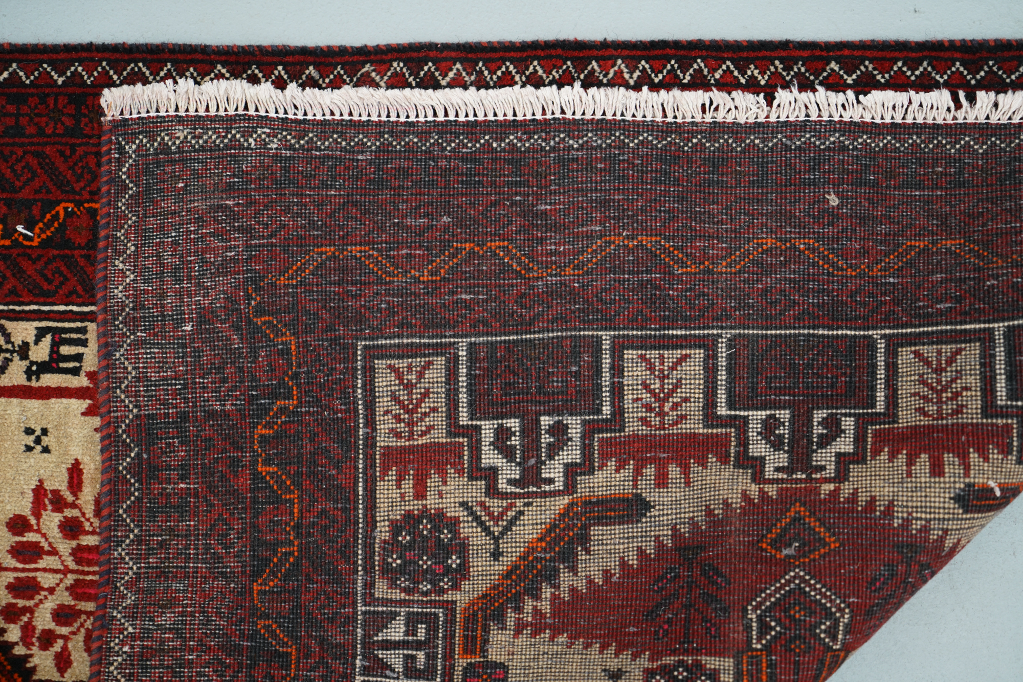 Hand-Knotted Baluch Area Rug