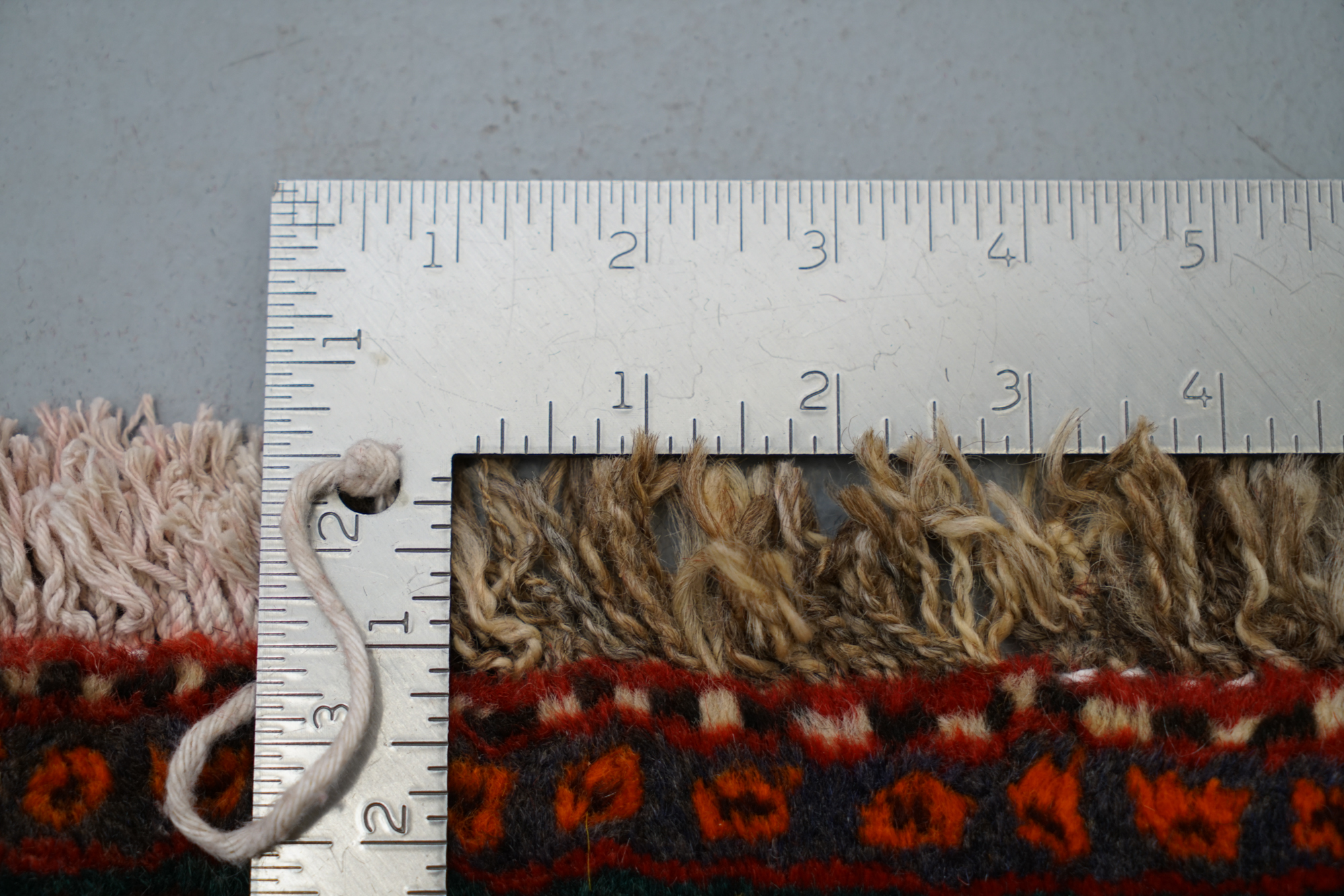 Hand-Knotted Persian Village Geometric Accent Rug