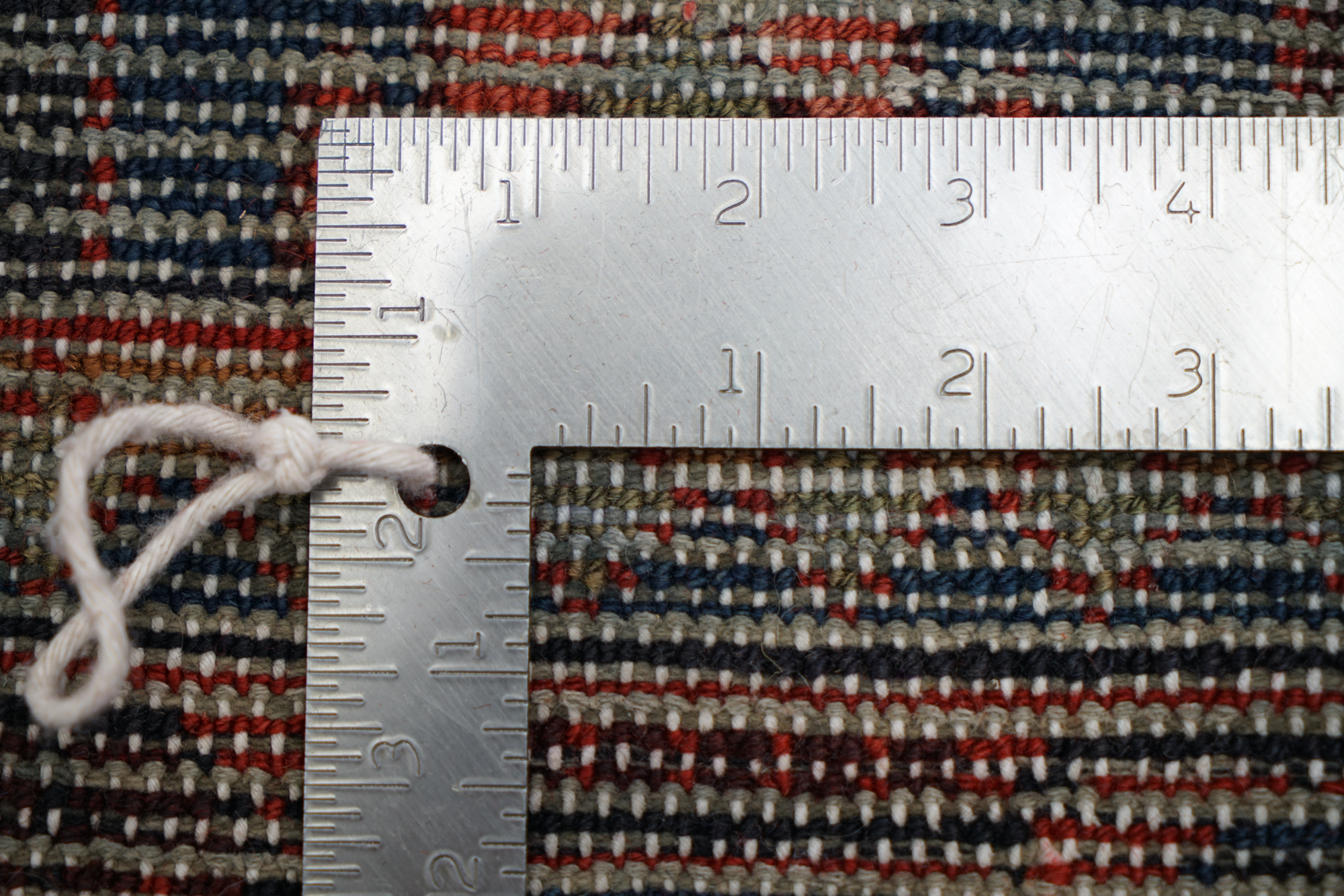 Hand-Knotted Persian Geometric-Herati Long Rug