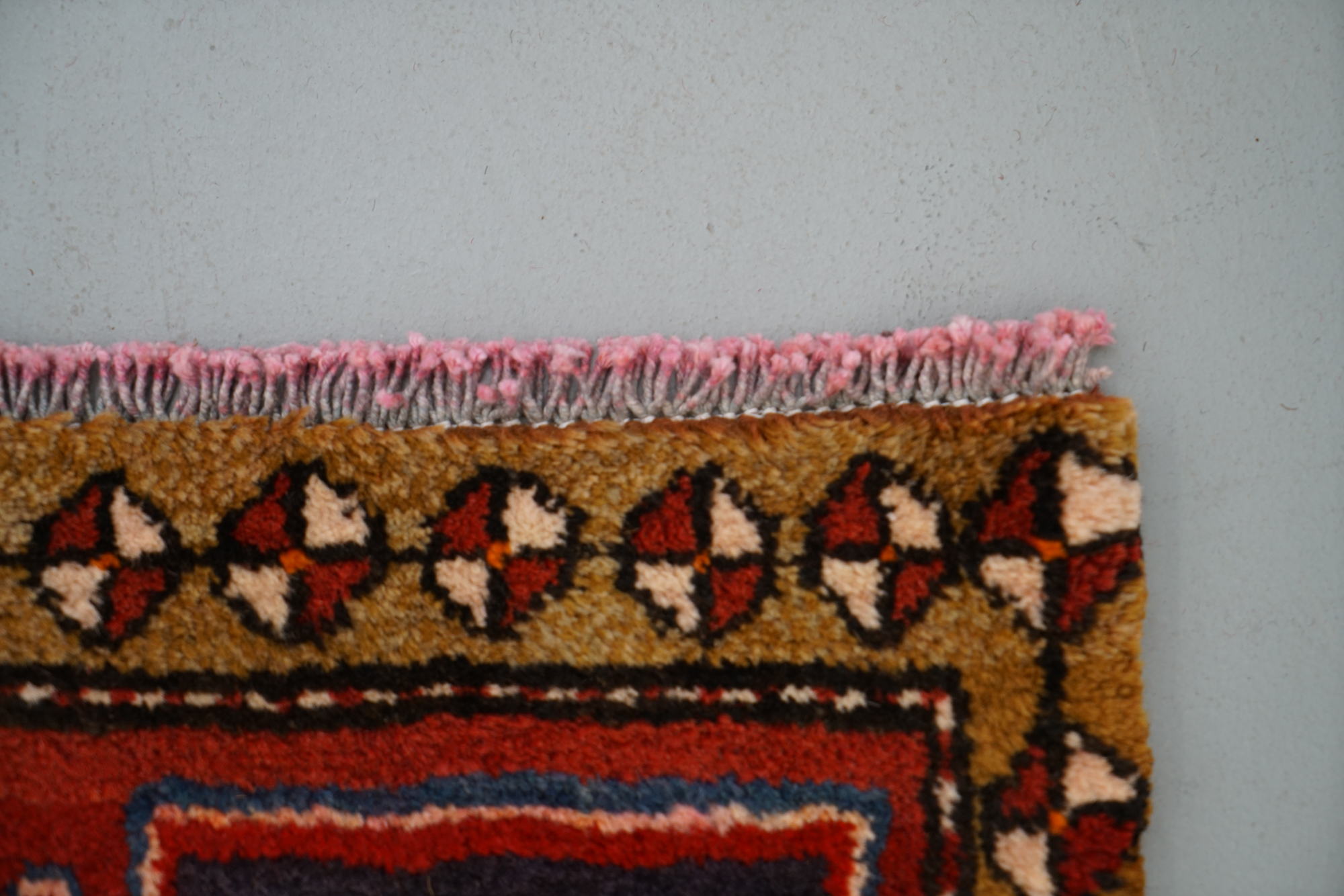 Hand-Knotted Persian Wool Carpet Runner