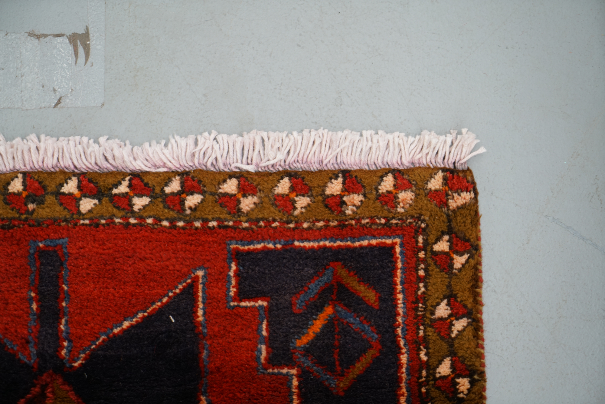 Hand-Knotted Persian Wool Carpet Runner