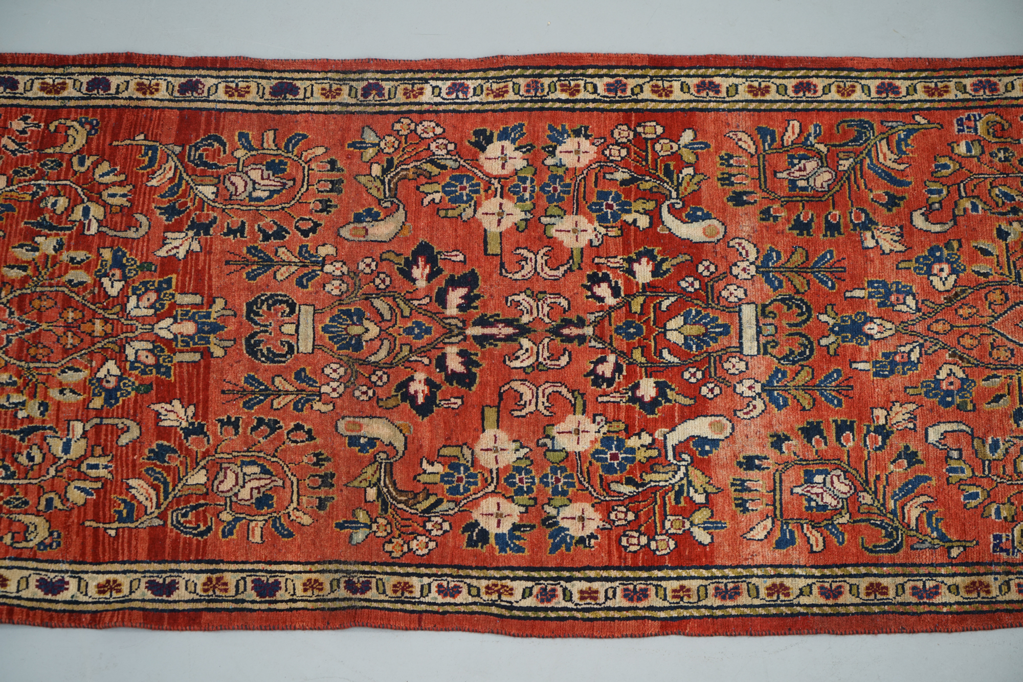 Hand-Knotted Persian Wool Carpet Runner