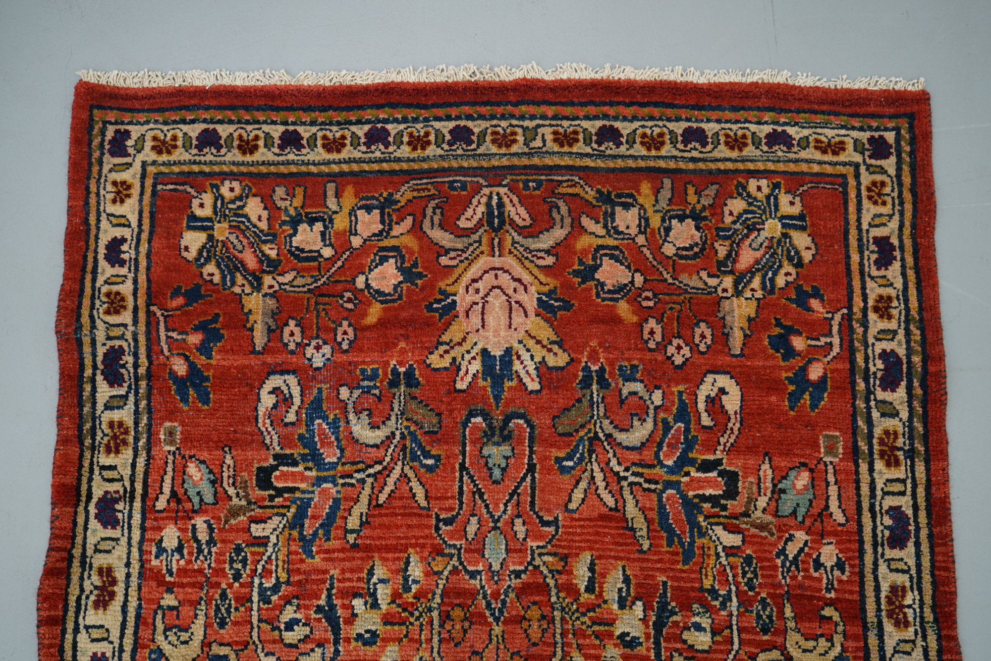 Hand-Knotted Persian Wool Carpet Runner