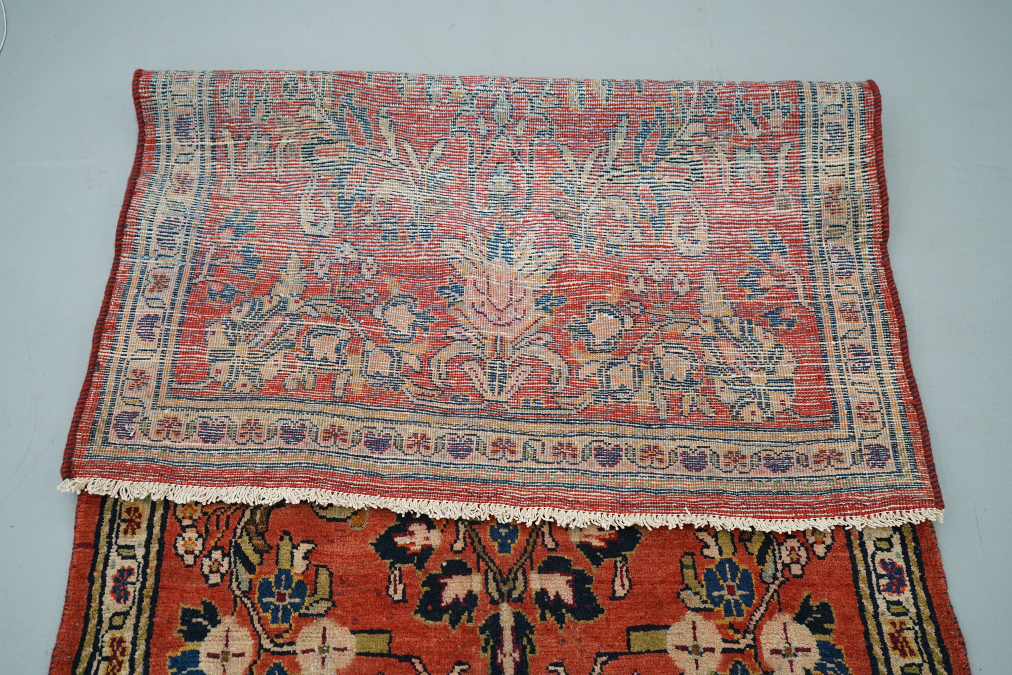 Hand-Knotted Persian Wool Carpet Runner