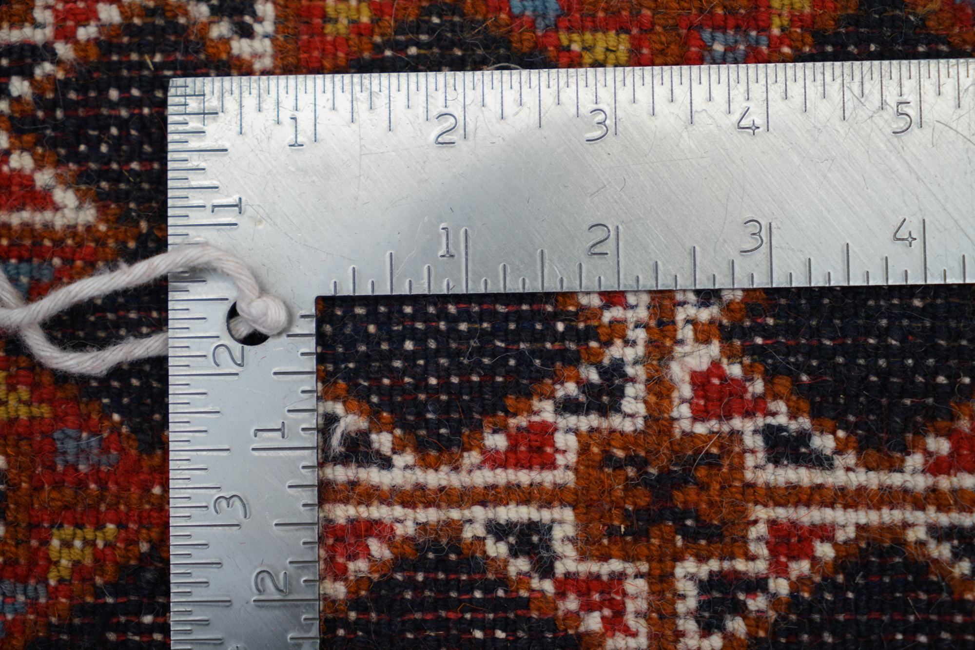 Hand-Knotted Turkmen-Inspired Wool Accent Rug