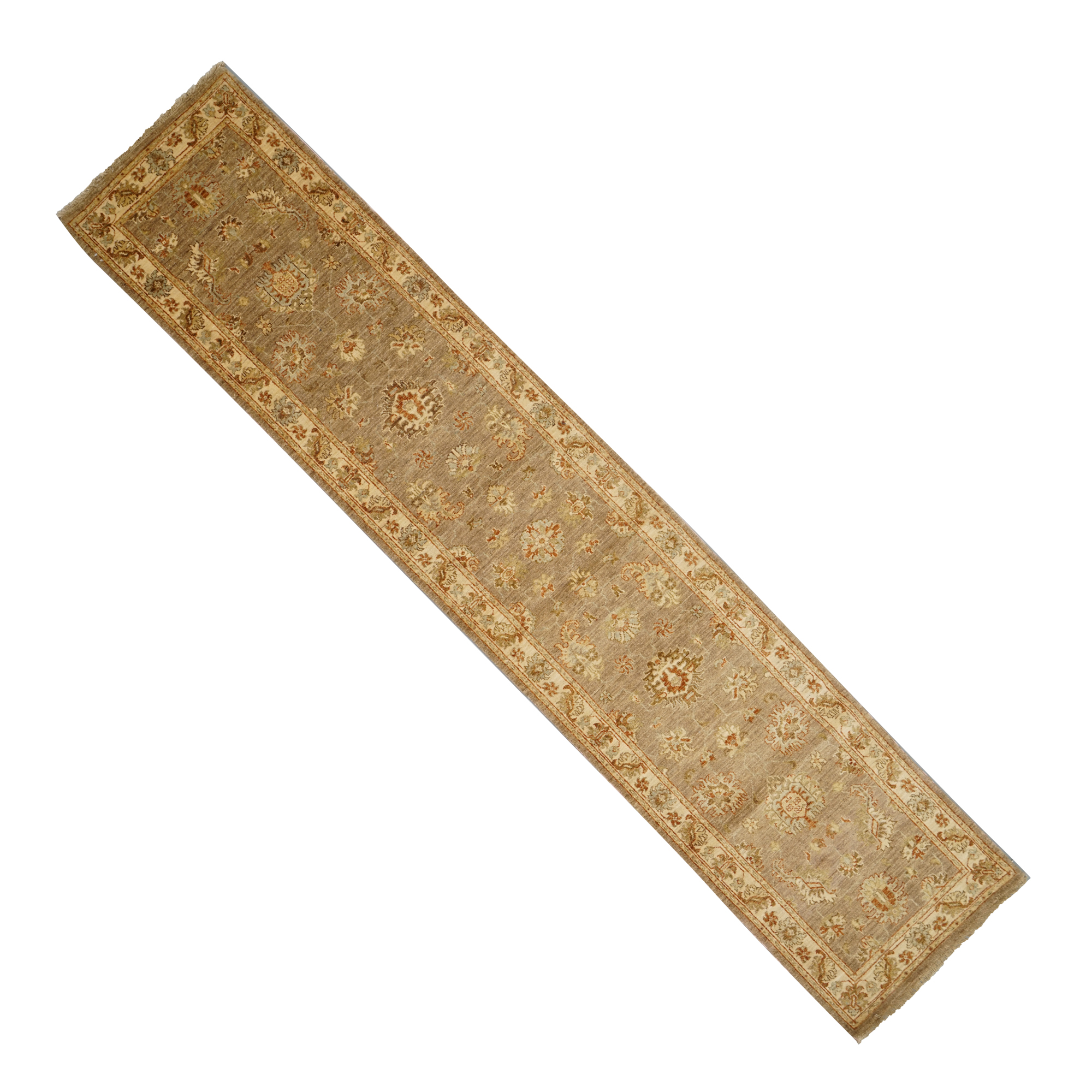 Hand-Knotted Peshawar Carpet Runner