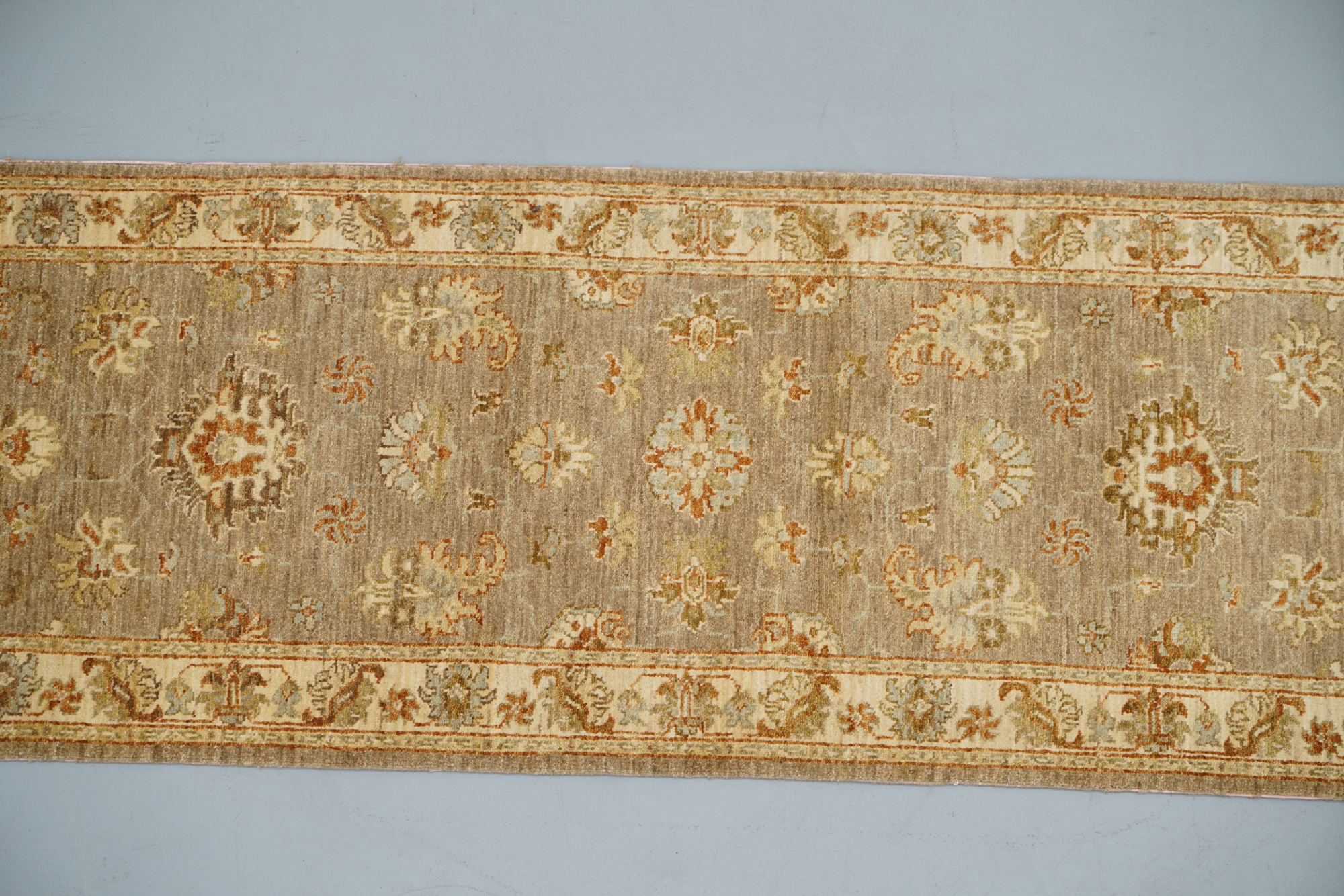Hand-Knotted Peshawar Carpet Runner