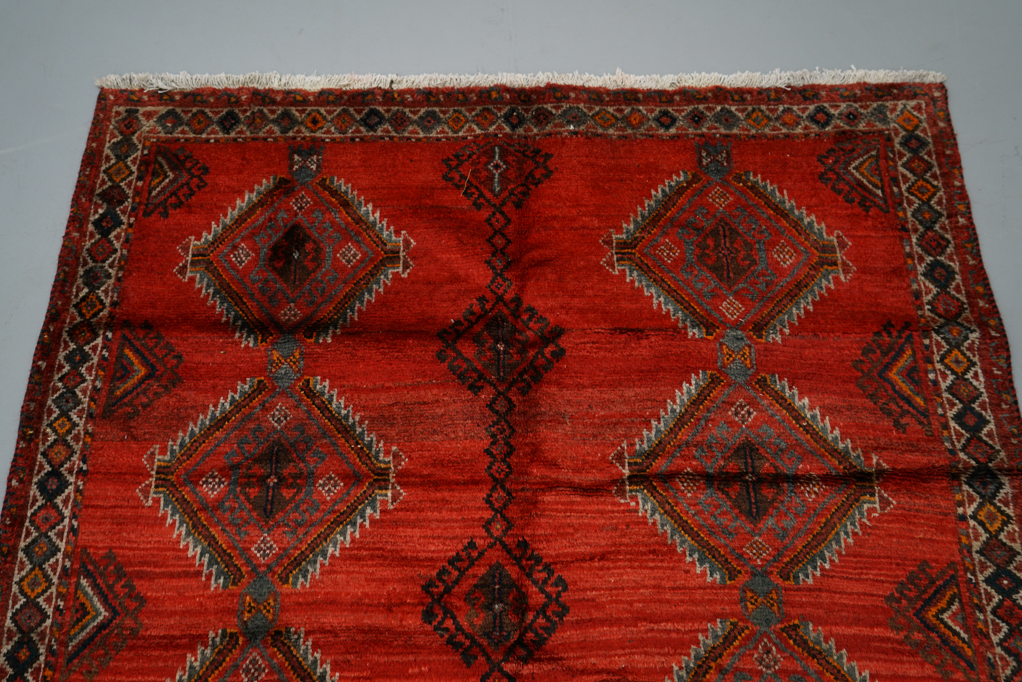 Hand-Knotted Persian Village Area Rug