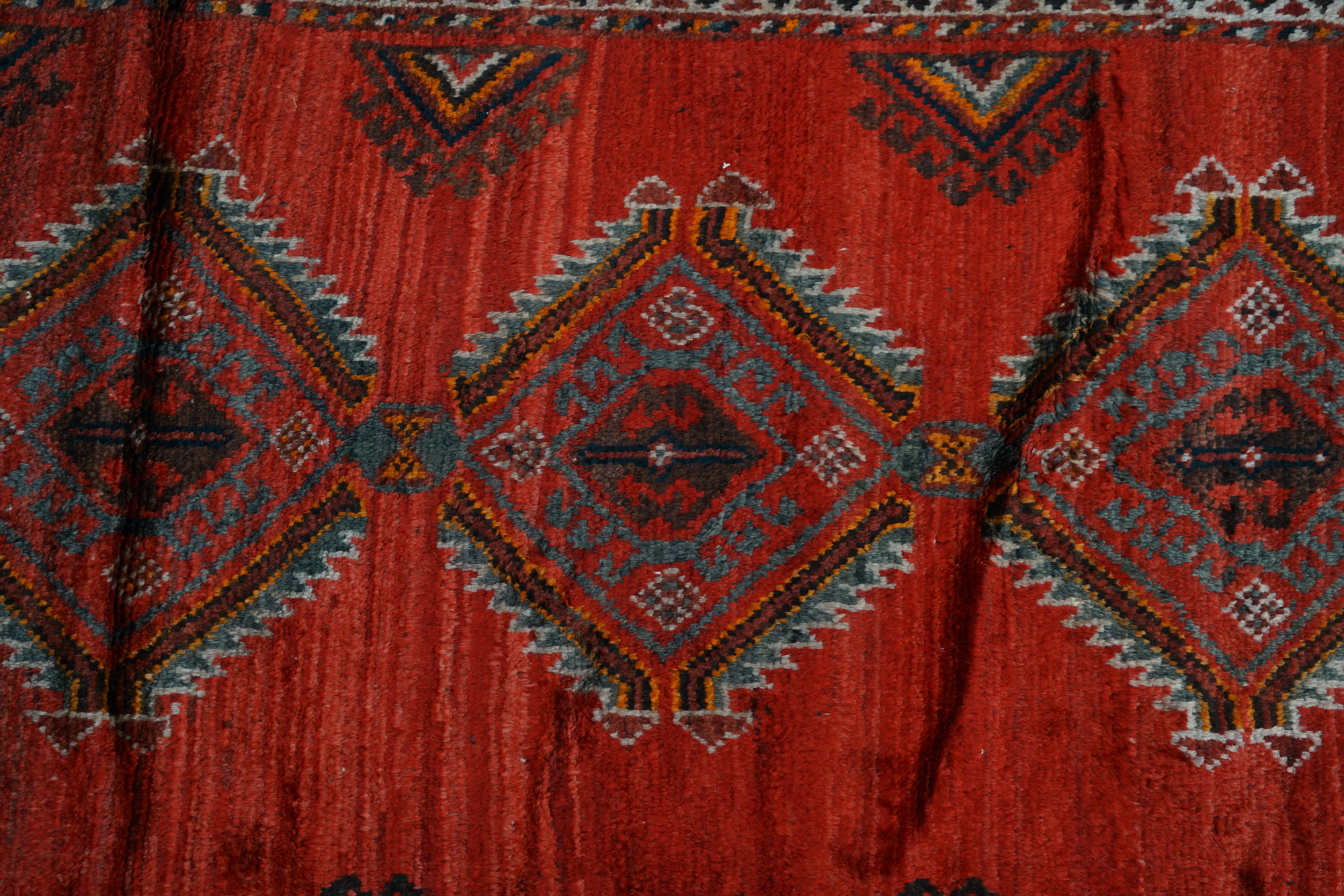 Hand-Knotted Persian Village Area Rug
