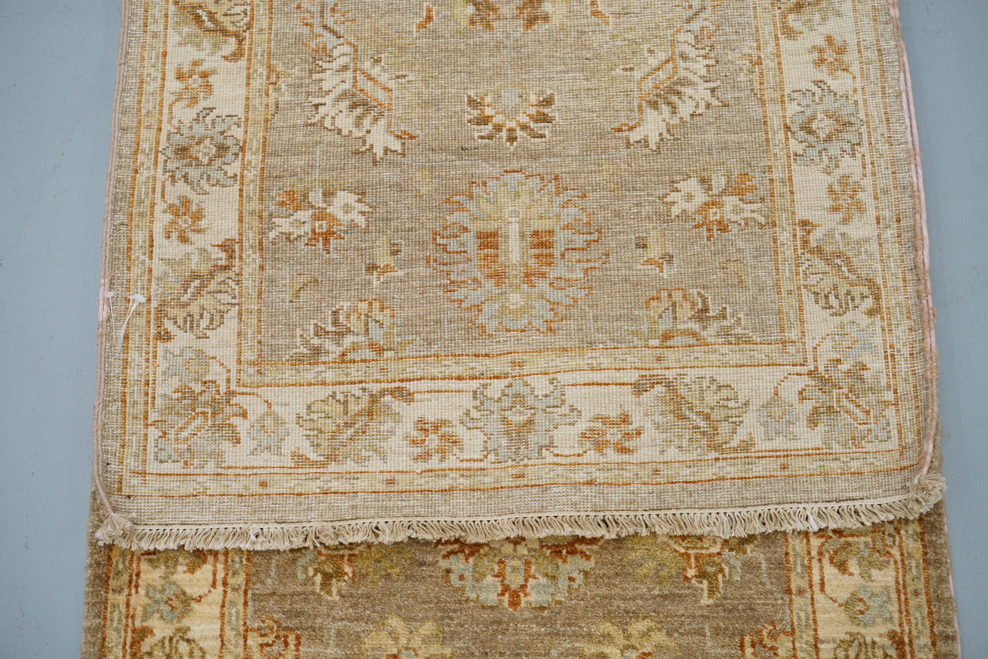 Hand-Knotted Peshawar Carpet Runner