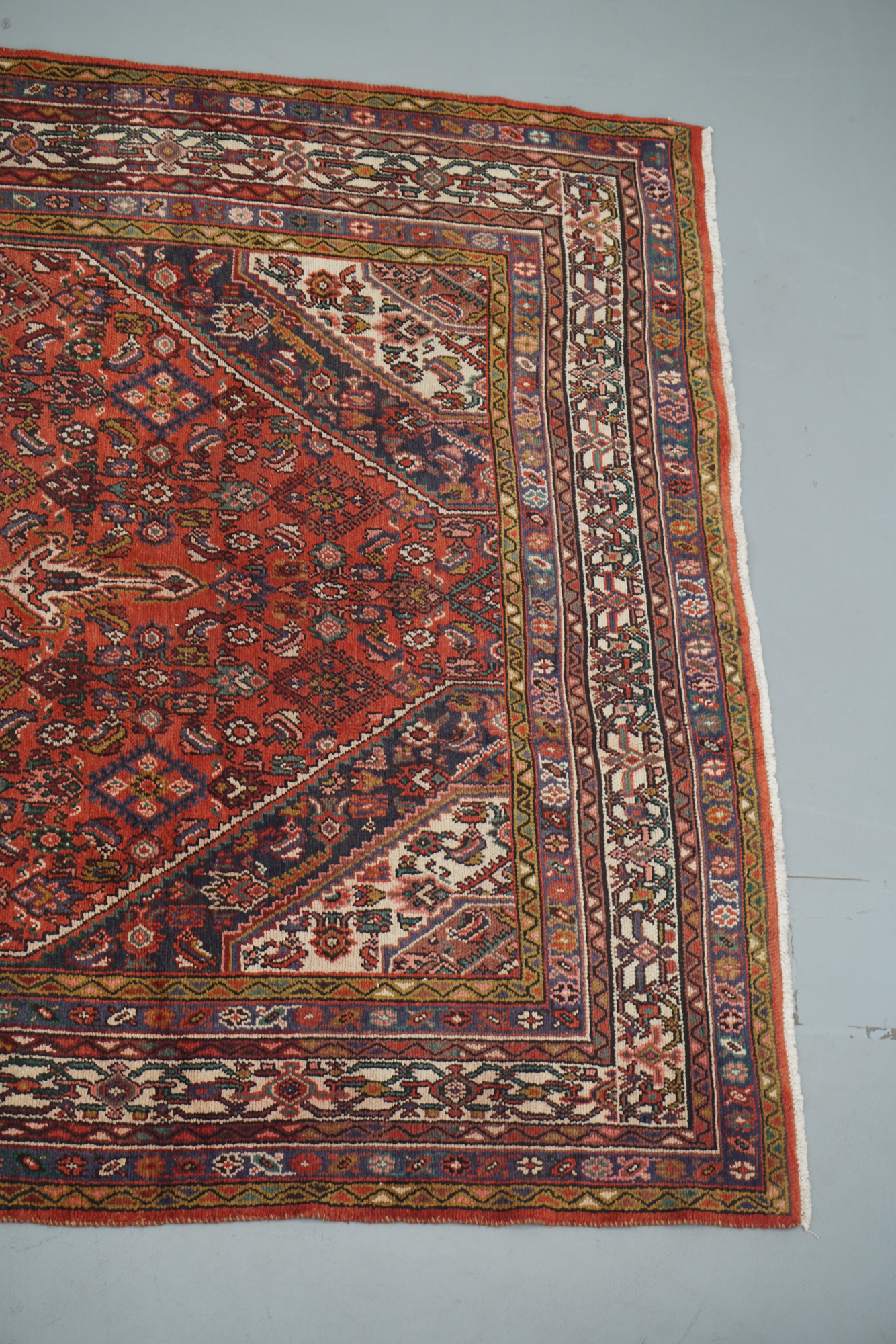 Hand-Knotted Persian Wool Area Rug