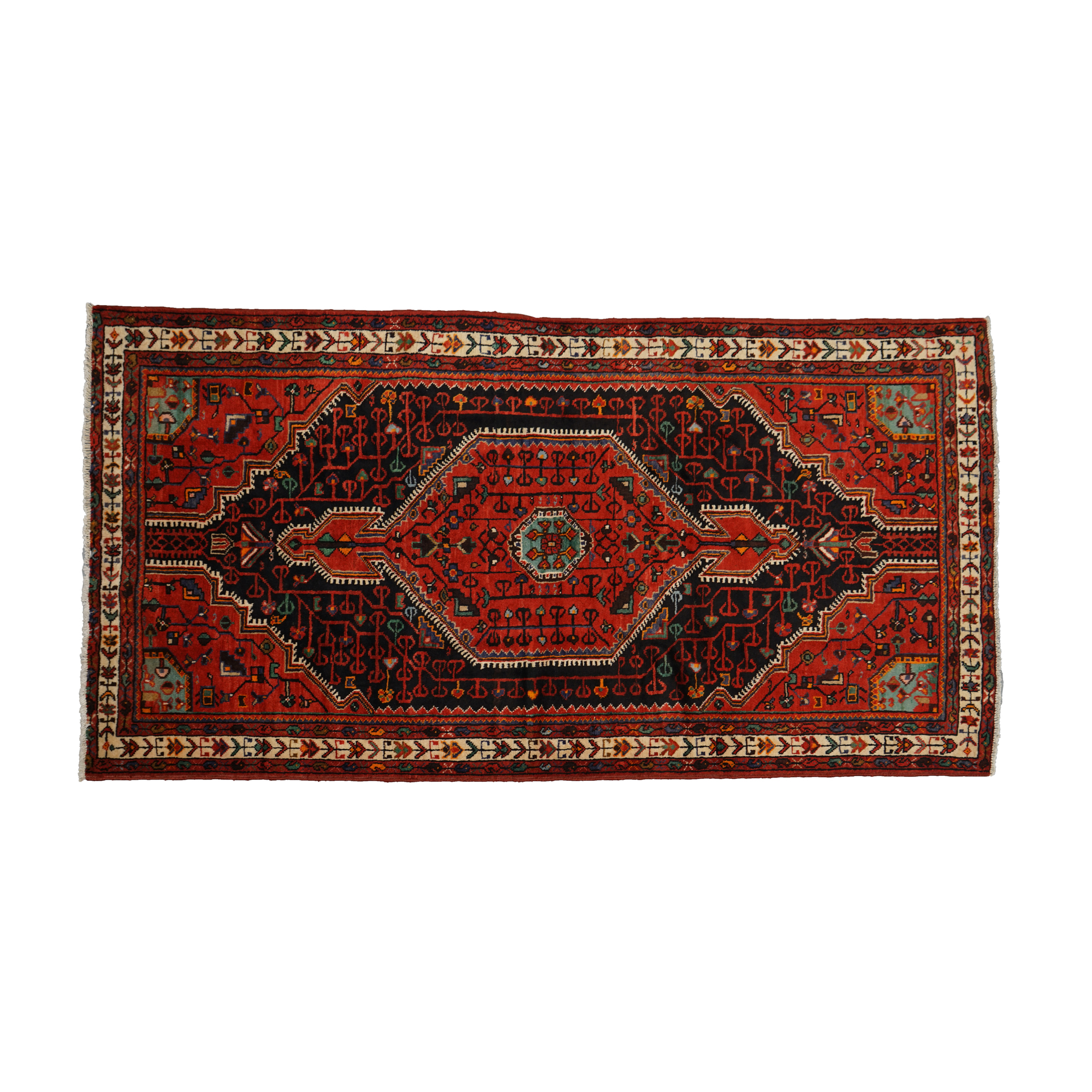 Hand-Knotted Afshar Wool Area Rug