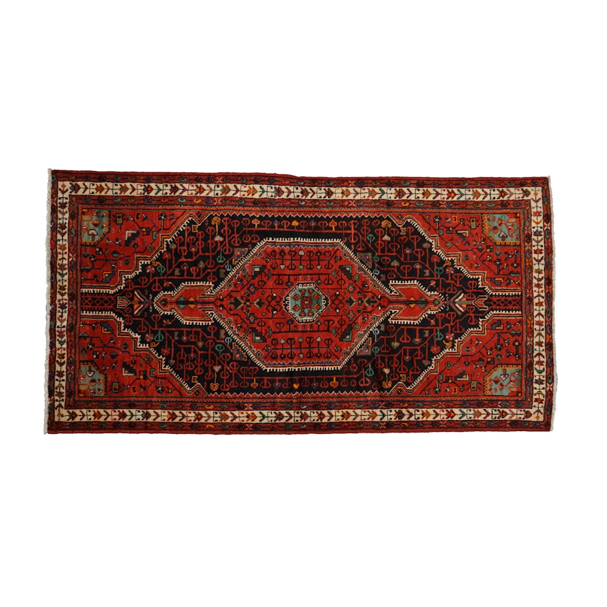 Hand-Knotted Afshar Wool Area Rug