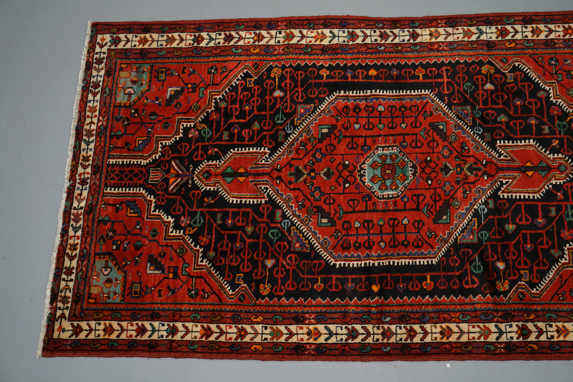 Hand-Knotted Afshar Wool Area Rug