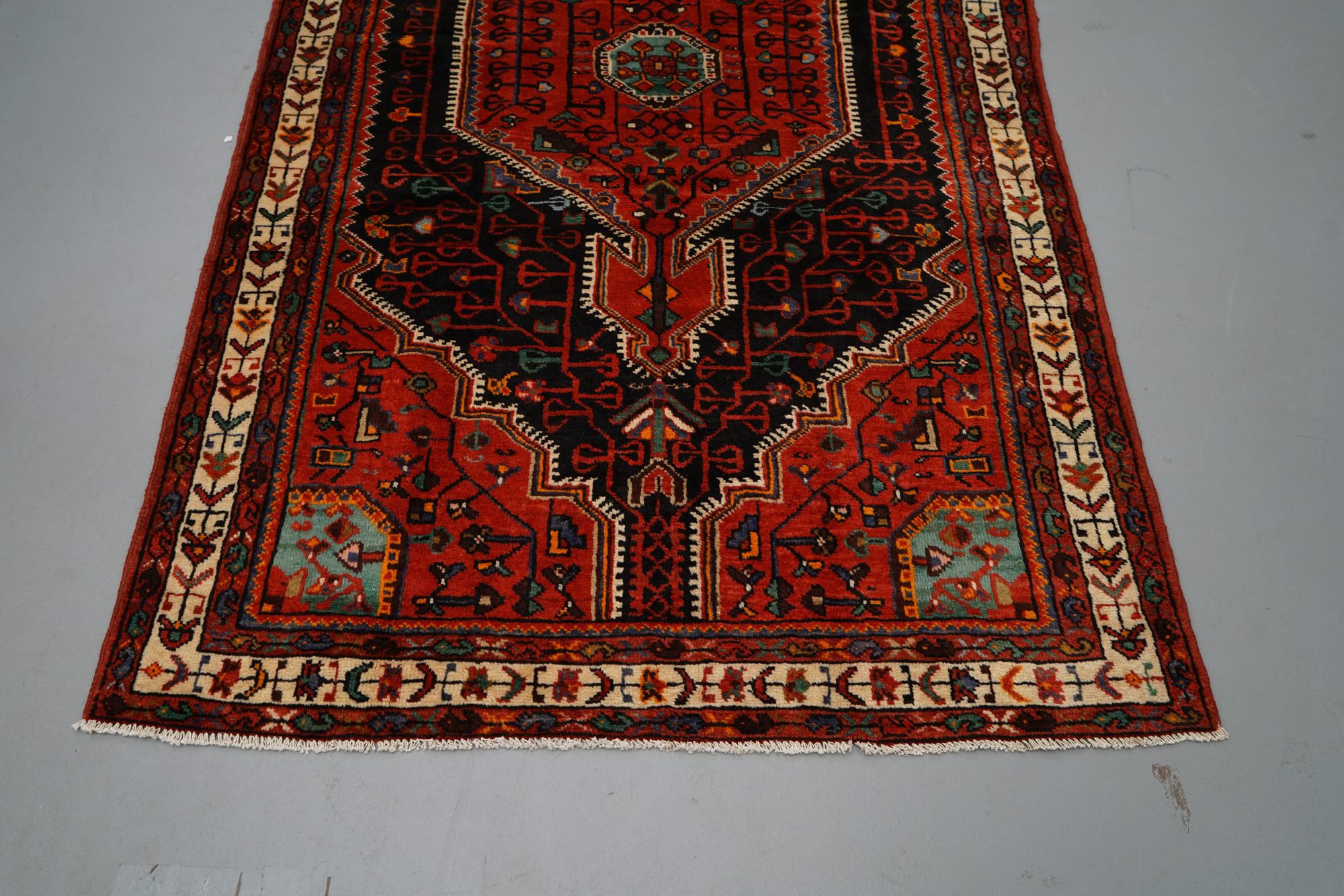 Hand-Knotted Afshar Wool Area Rug