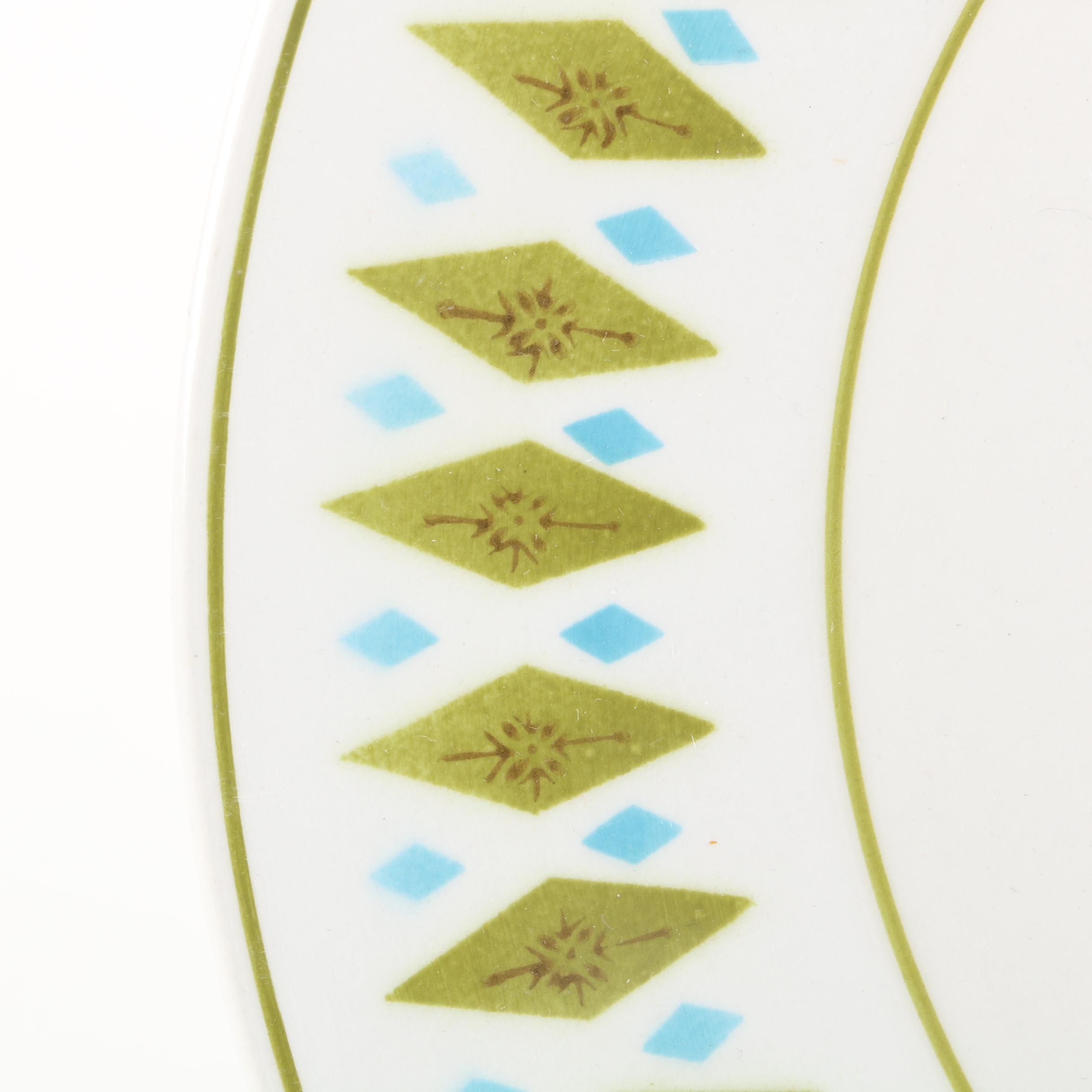 Mikasa Cerastone "Gem" and "Green" Dinnerware and Serving Dishes