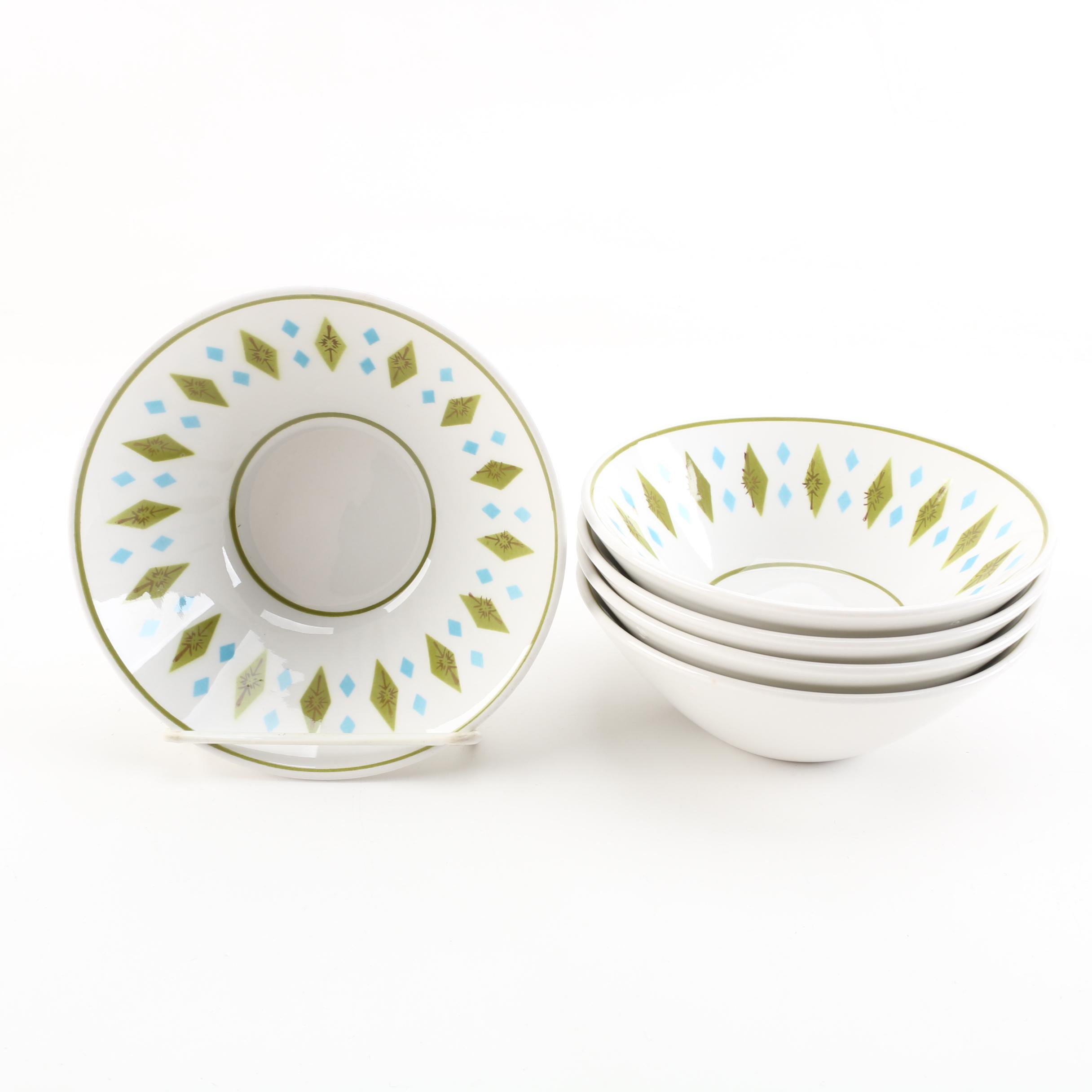 Mikasa Cerastone "Gem" and "Green" Dinnerware and Serving Dishes