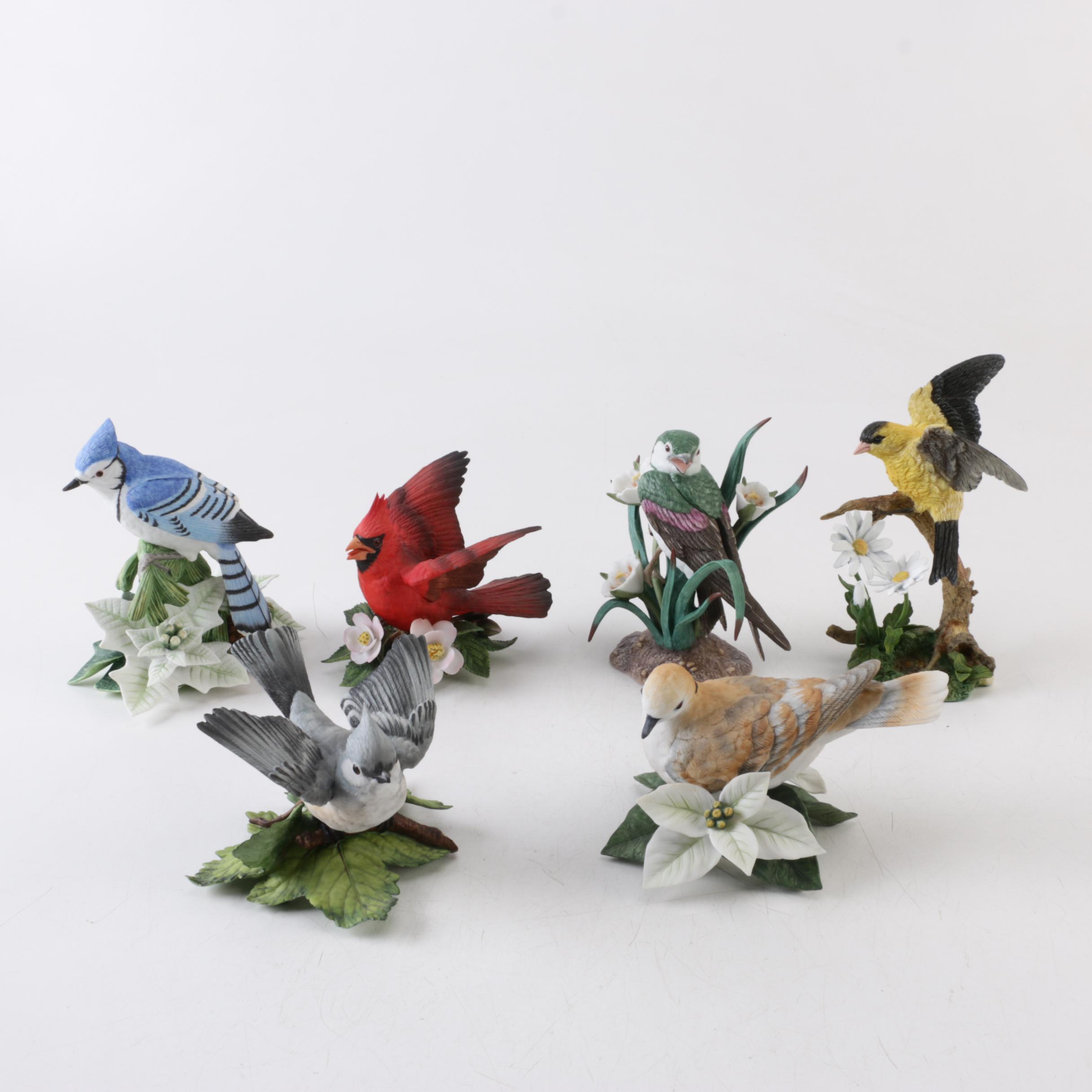 Lenox Porcelain Bird Figurines Including Cardinal