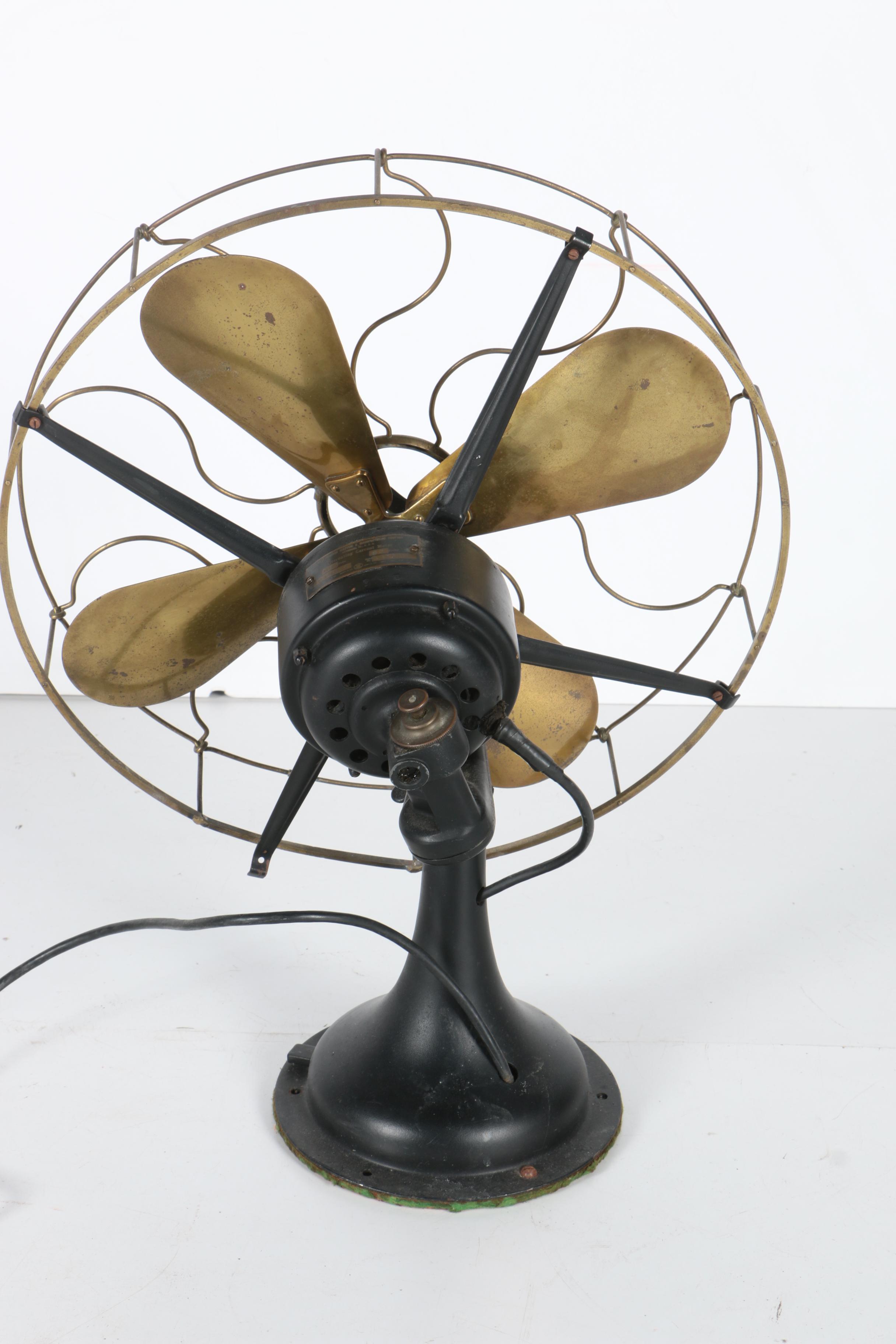 Early 20th Century Westinghouse and Robbins & Myers "Standard" Portable Fans