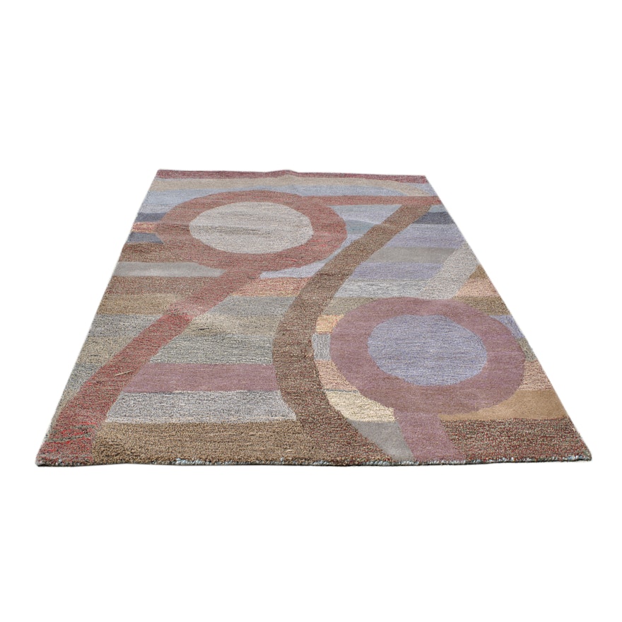 Hand-Tufted Chinese Abstract Area Rug