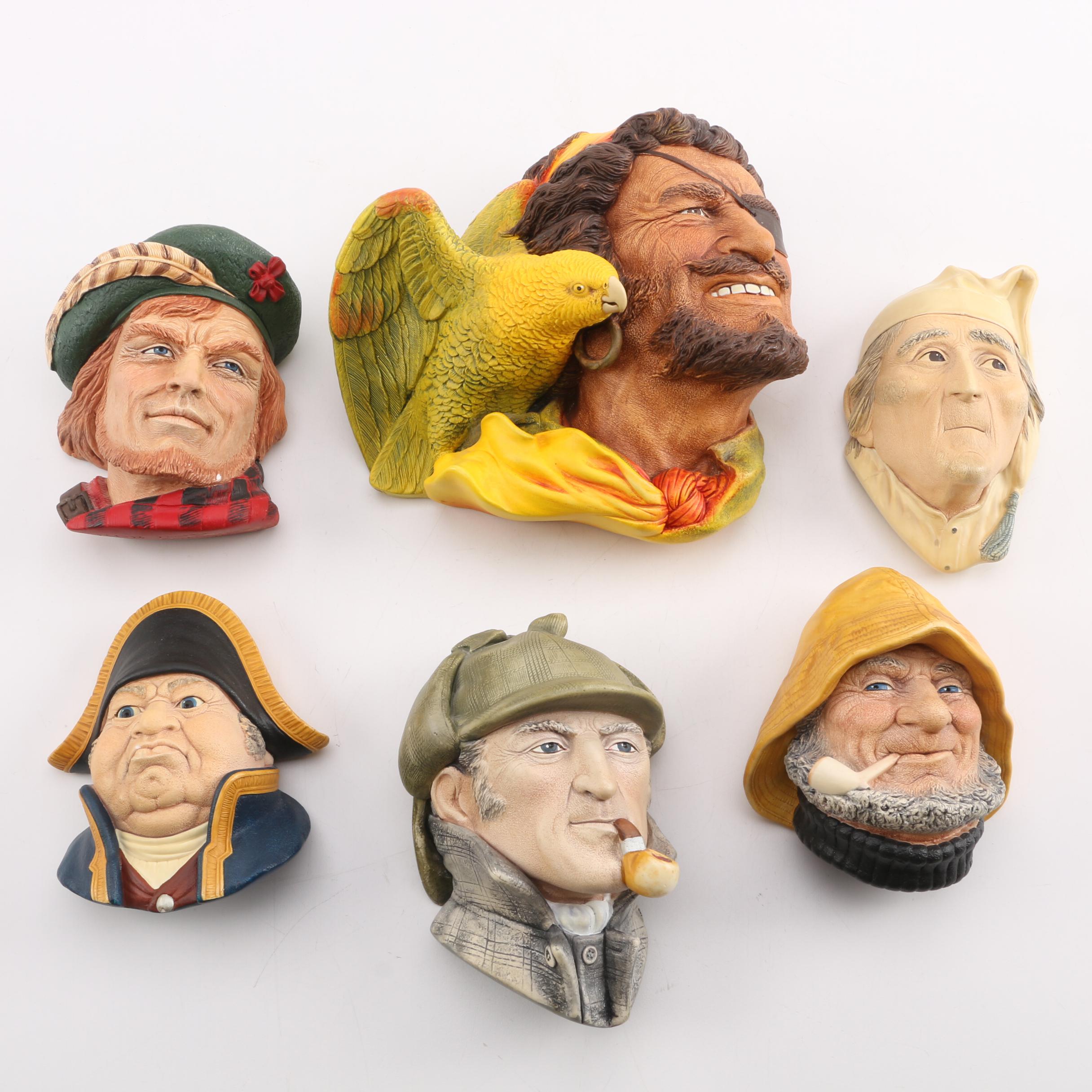 Bossons English Character Heads Wall Decor