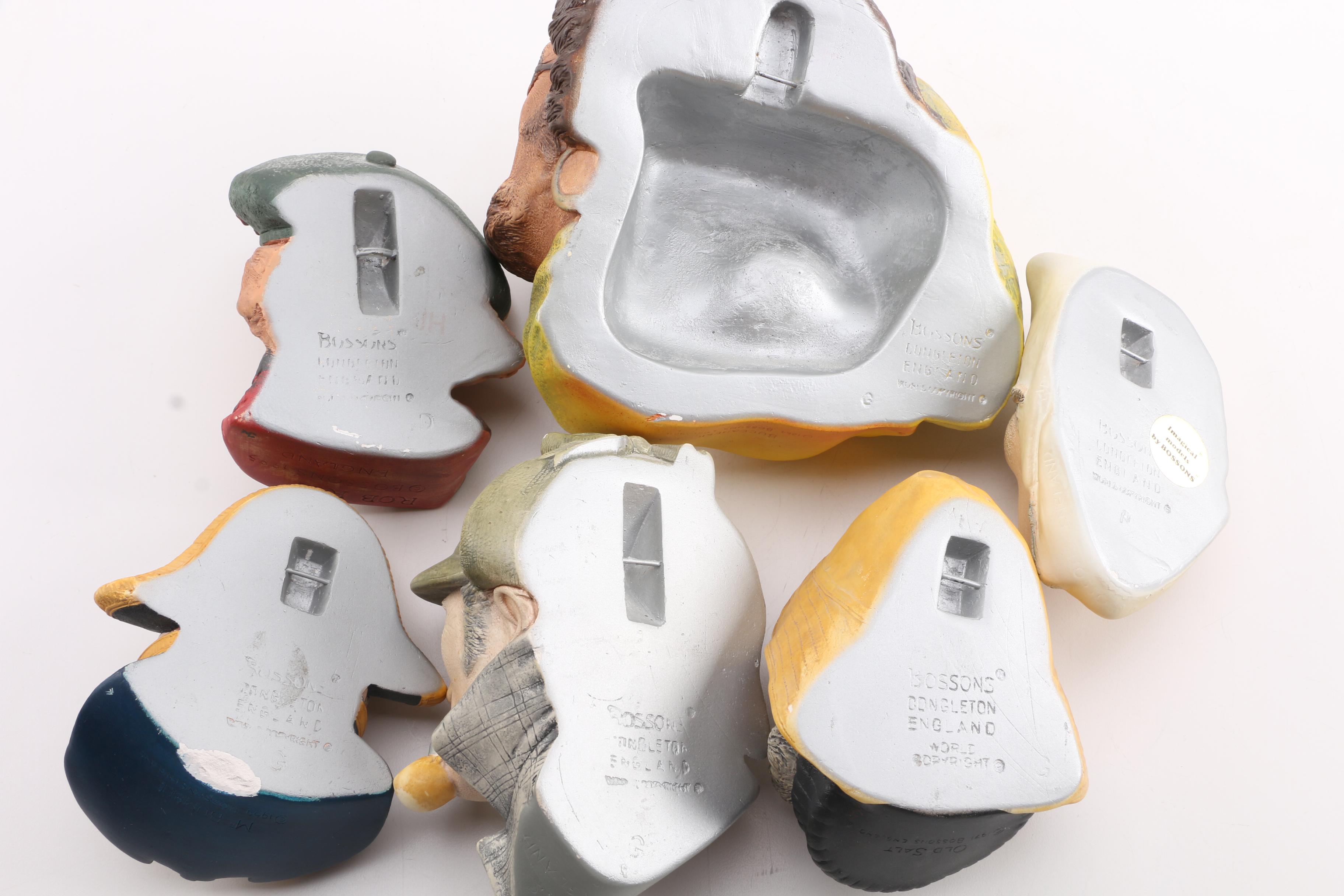 Bossons English Character Heads Wall Decor