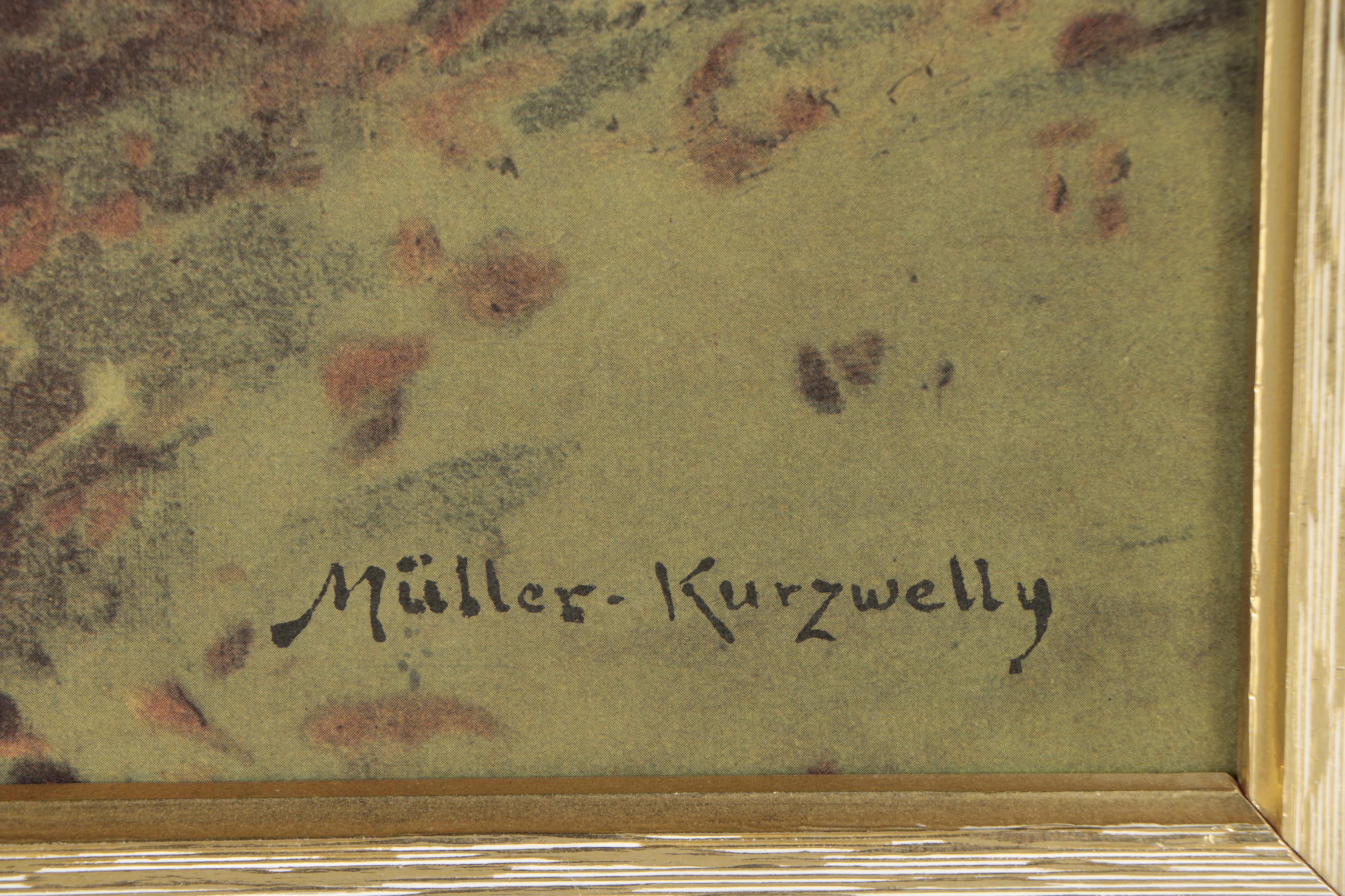 Offset Lithograph After Konrad Alexander Müller-Kurzwelly "Swan Lake"