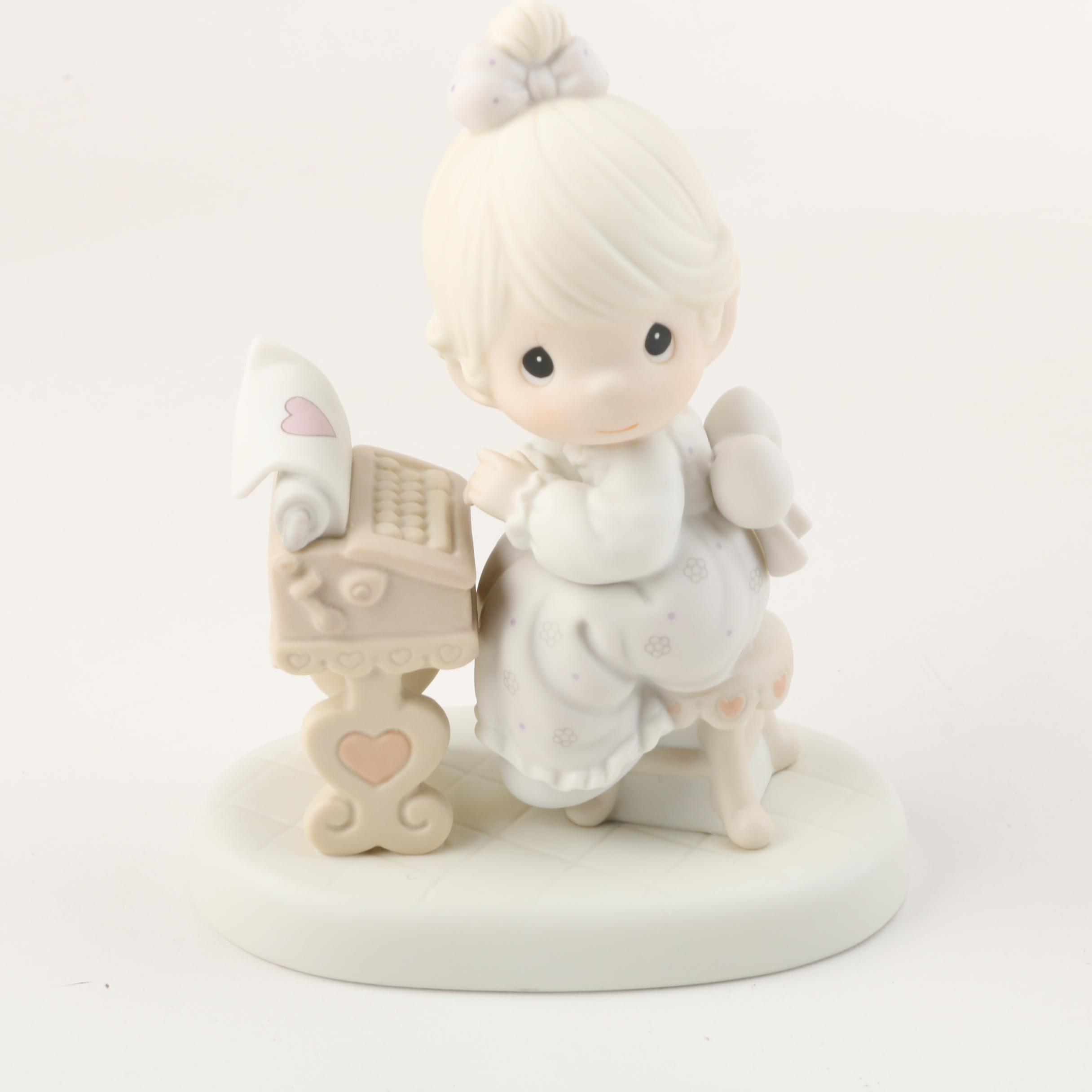 Precious Moments Figurines Including "Friends Never Drift Apart" and Cookie Jar