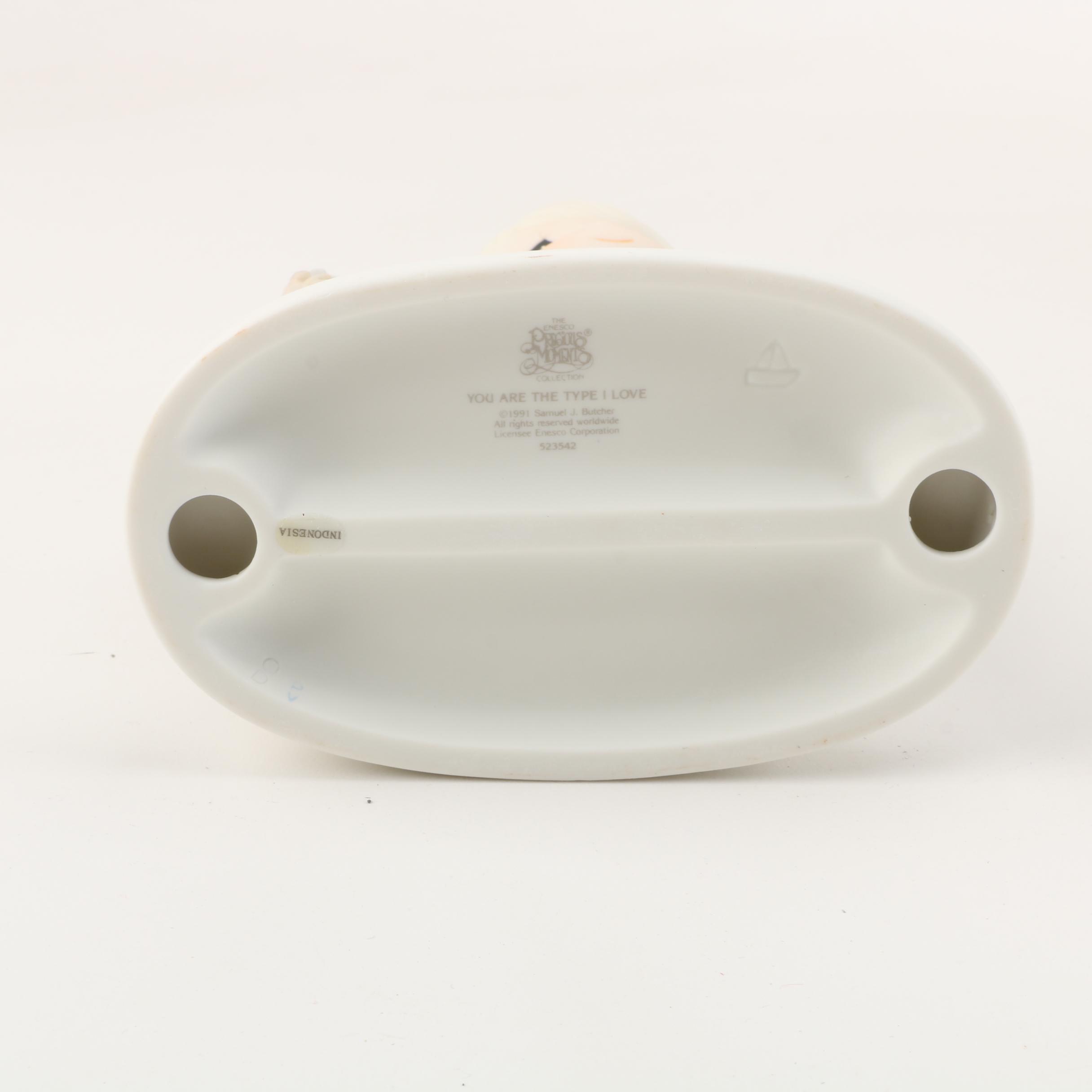 Precious Moments Figurines Including "Friends Never Drift Apart" and Cookie Jar