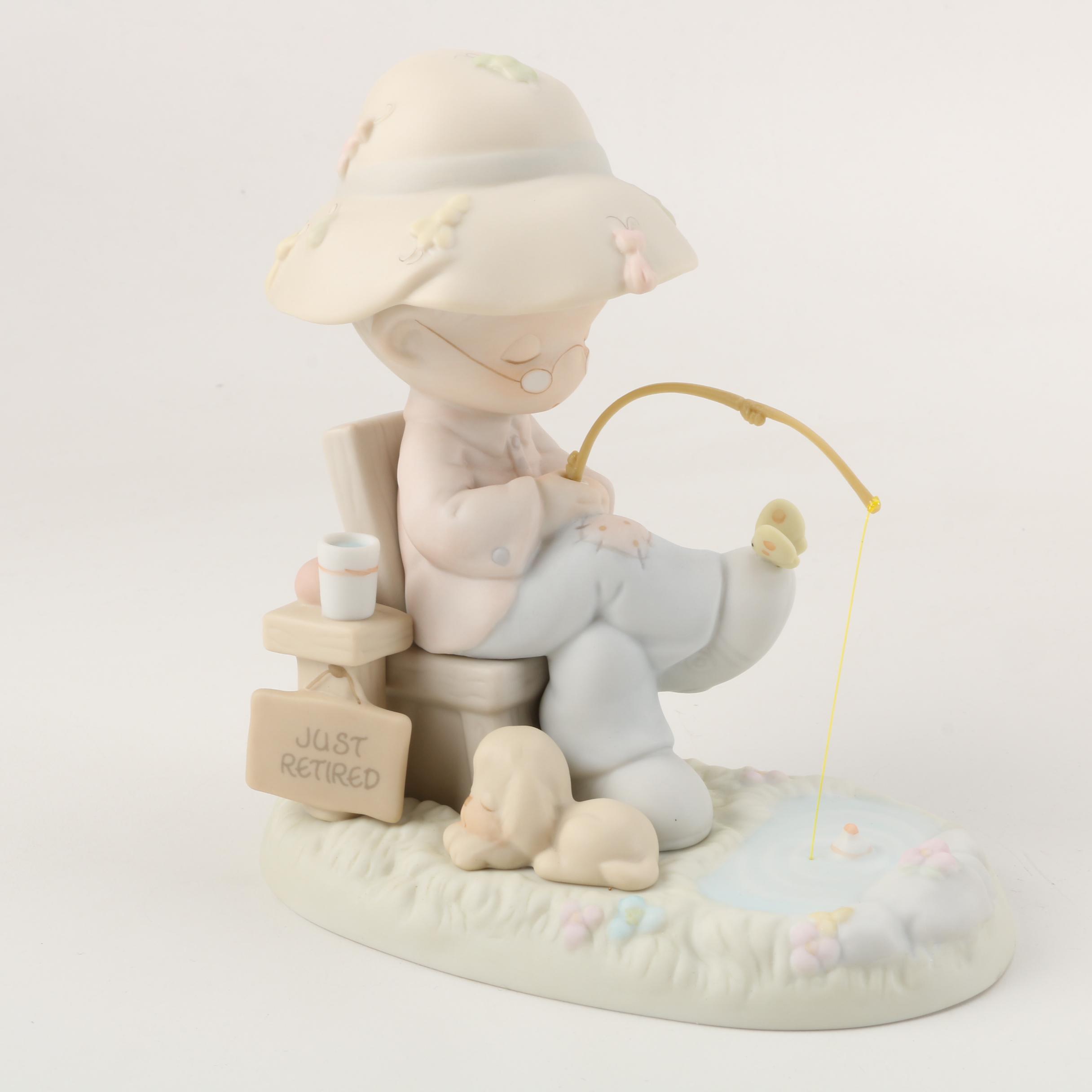 Precious Moments Figurines Including "Friends Never Drift Apart" and Cookie Jar