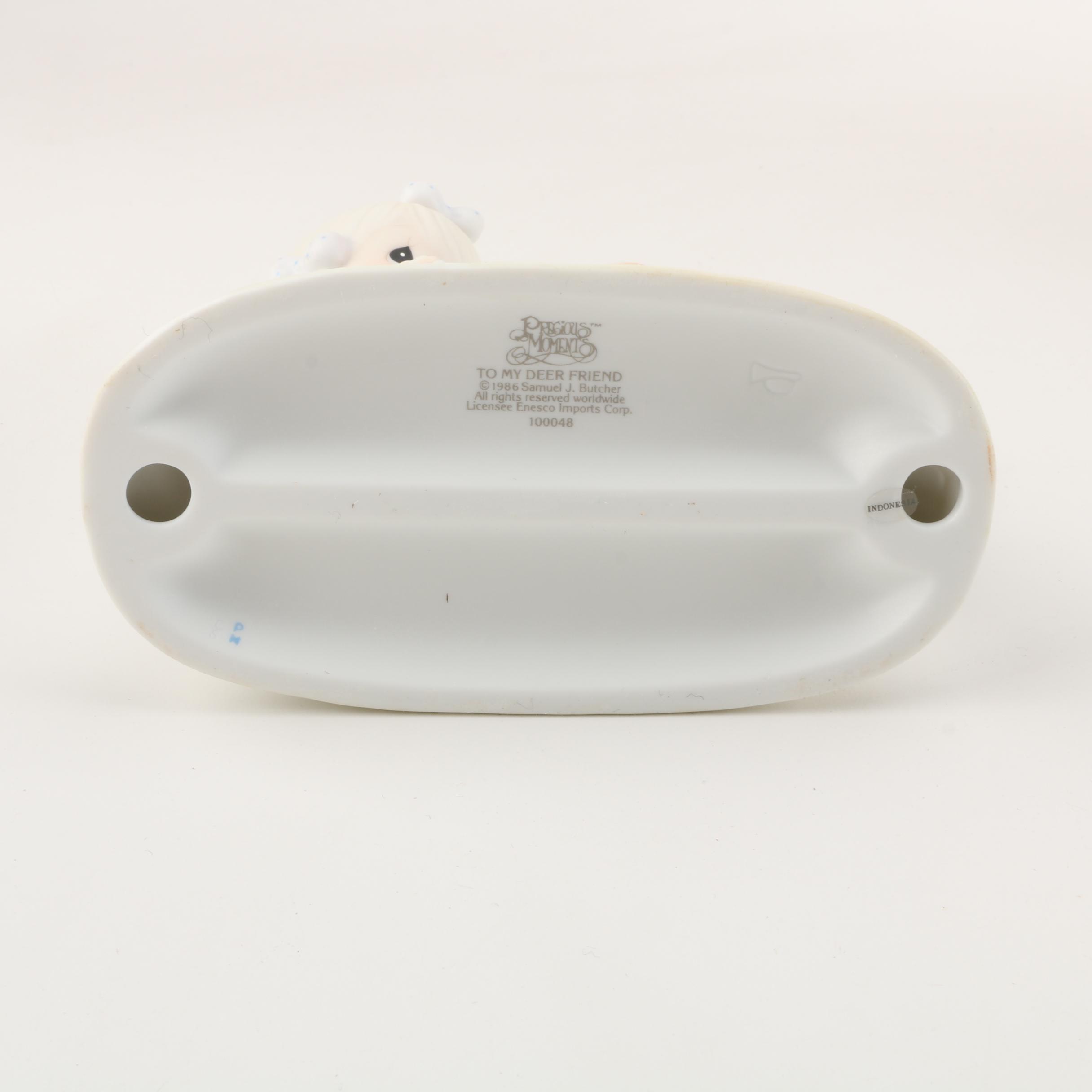 Precious Moments Figurines Including "Friends Never Drift Apart" and Cookie Jar