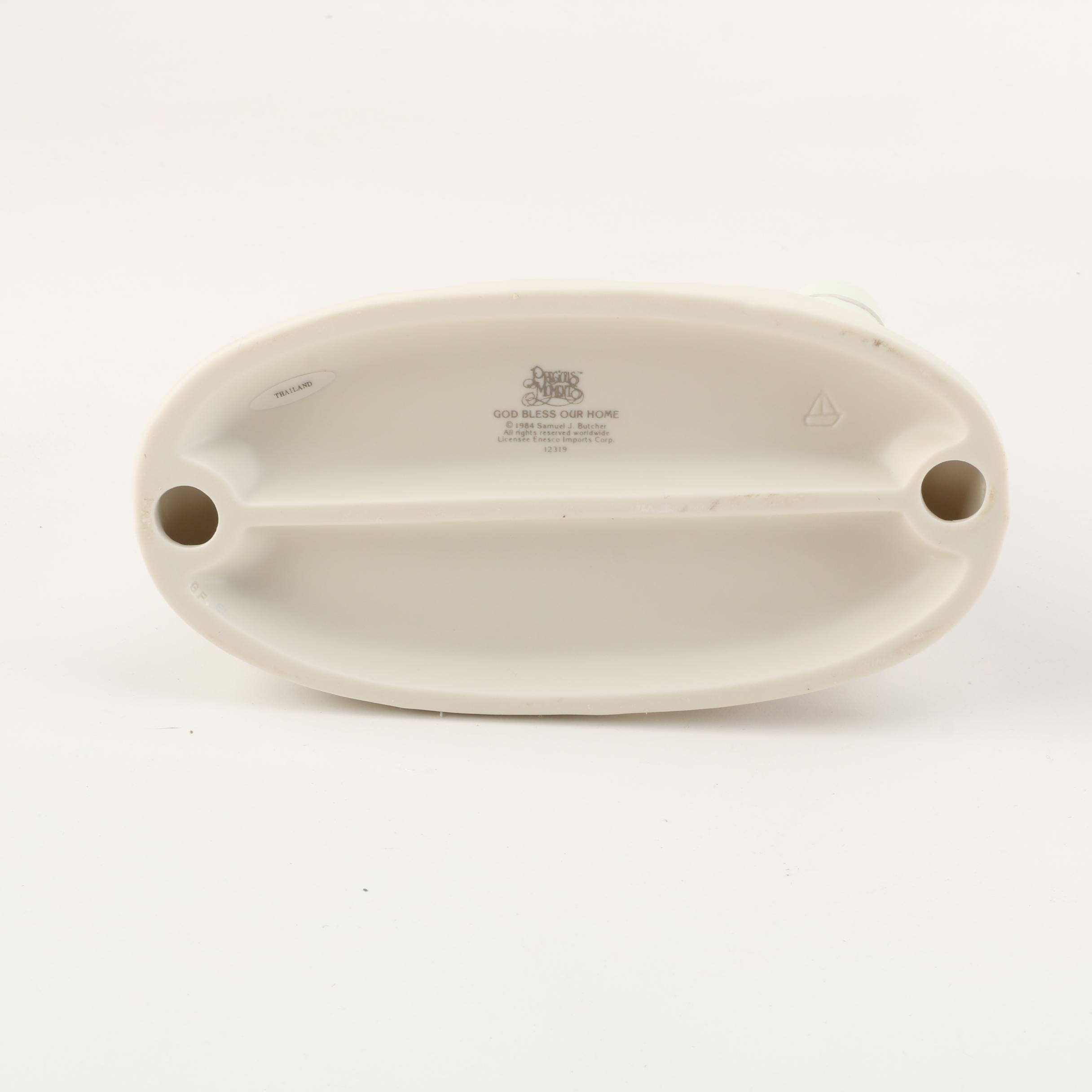 Precious Moments Figurines Including "Friends Never Drift Apart" and Cookie Jar